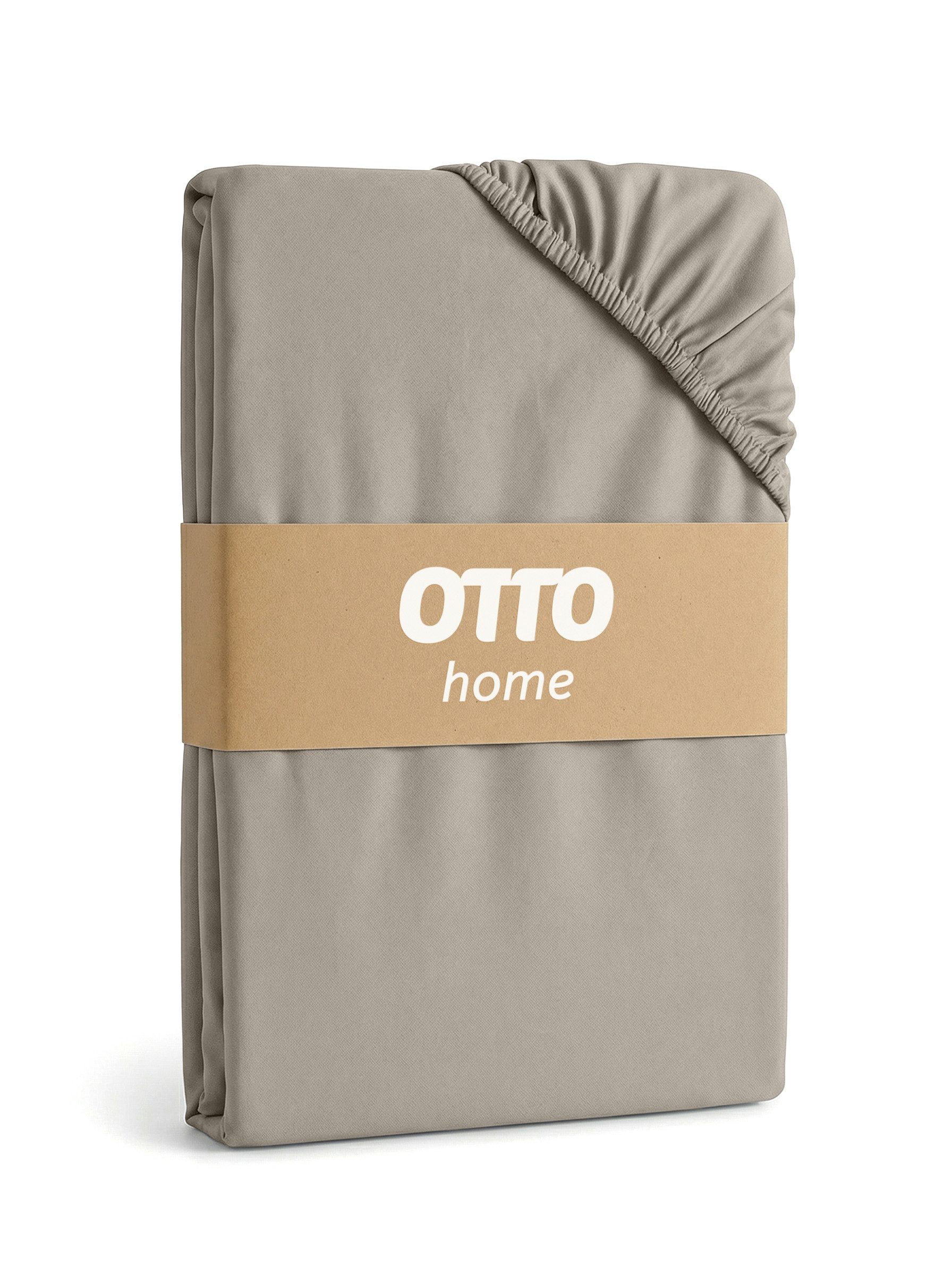 OTTO home Spannbettlaken BLACKBERRY in PREMIUM und BASIC Qualität, 100% Baumwolle, Jersey (160 g/m), Gummizug: rundum, (1 Stück), für hohe Matratzen bis 28 cm,  – Bild 3 von 5