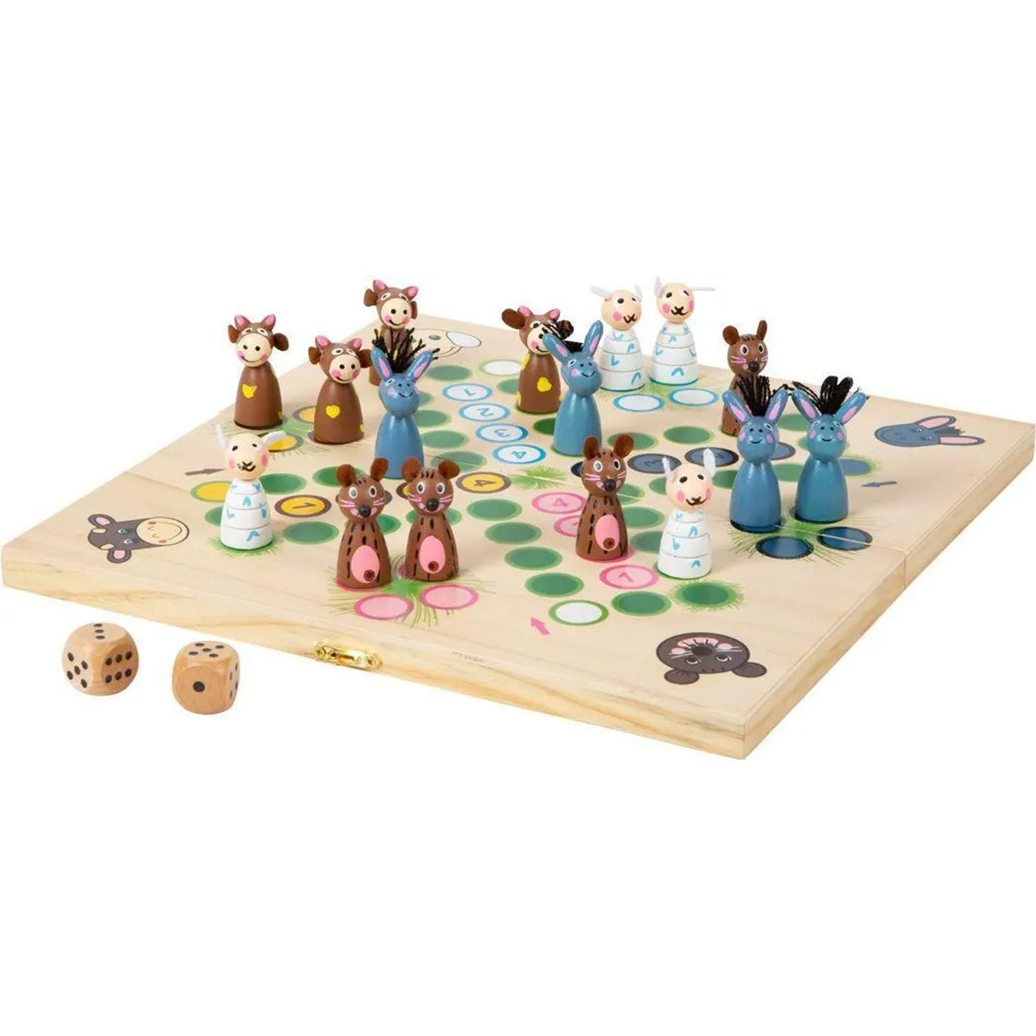 Small Foot Spiel Ludo Farmtiere