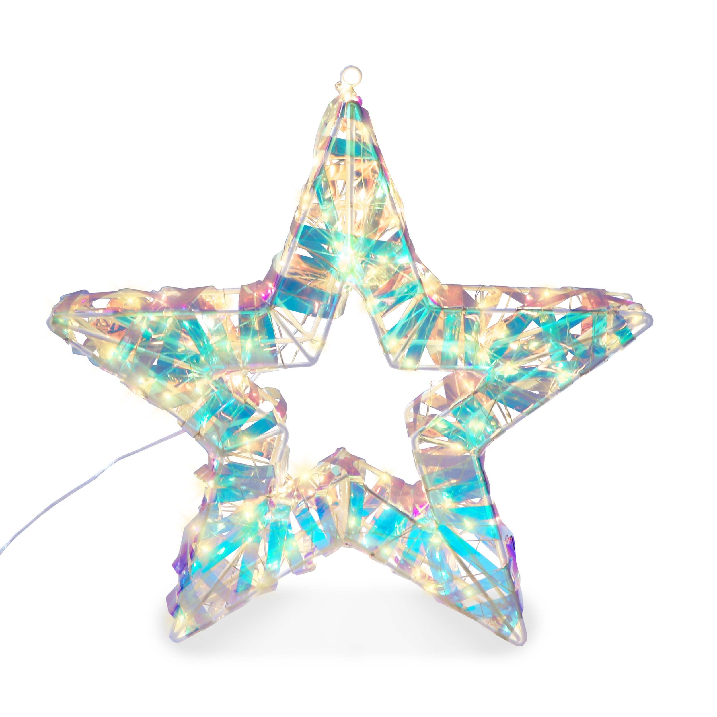 Gartenpirat LED-Lichterkette Stern 40x40cm/Tanne 63x46cm in Regenbogenfarbe günstig online kaufen