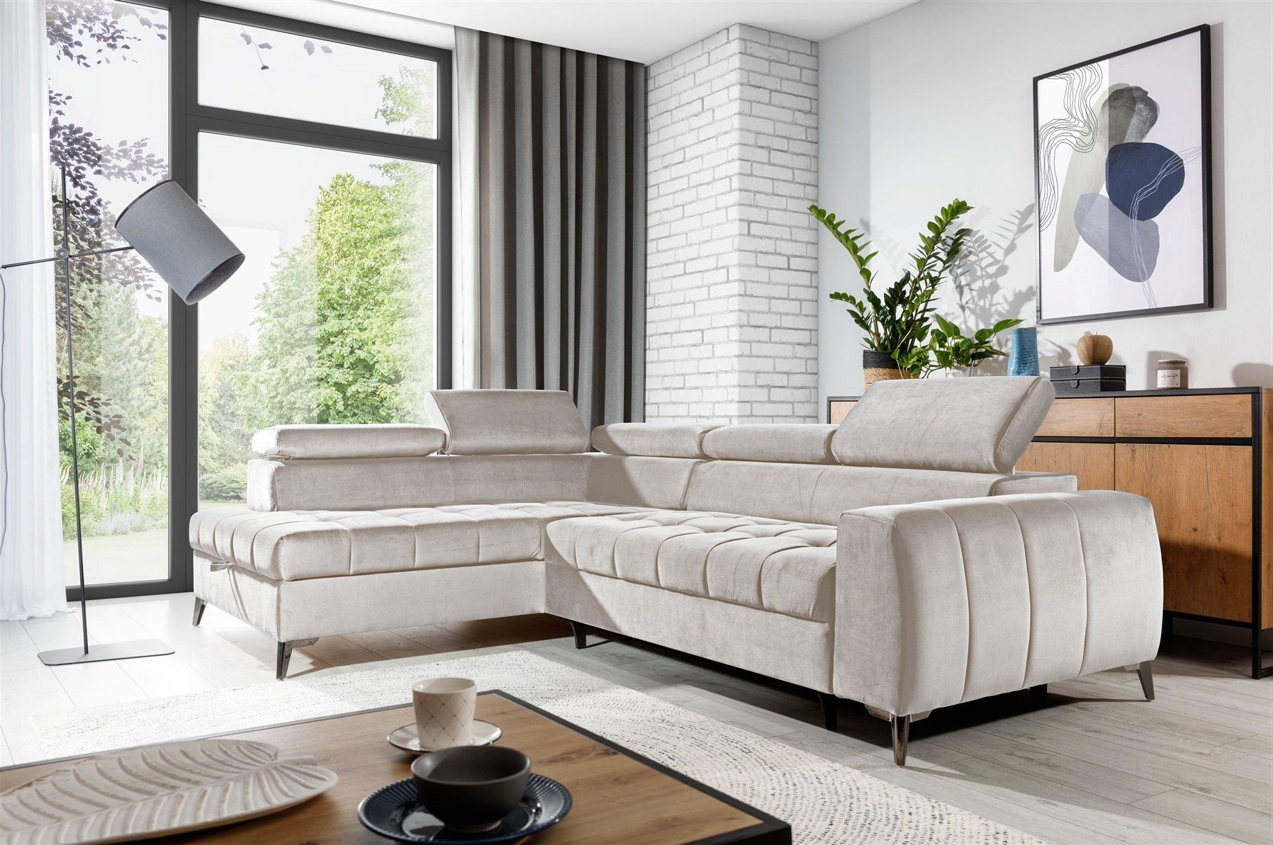 Fun Möbel Ecksofa Ecksofa Schlafsofa AGNESA günstig online kaufen