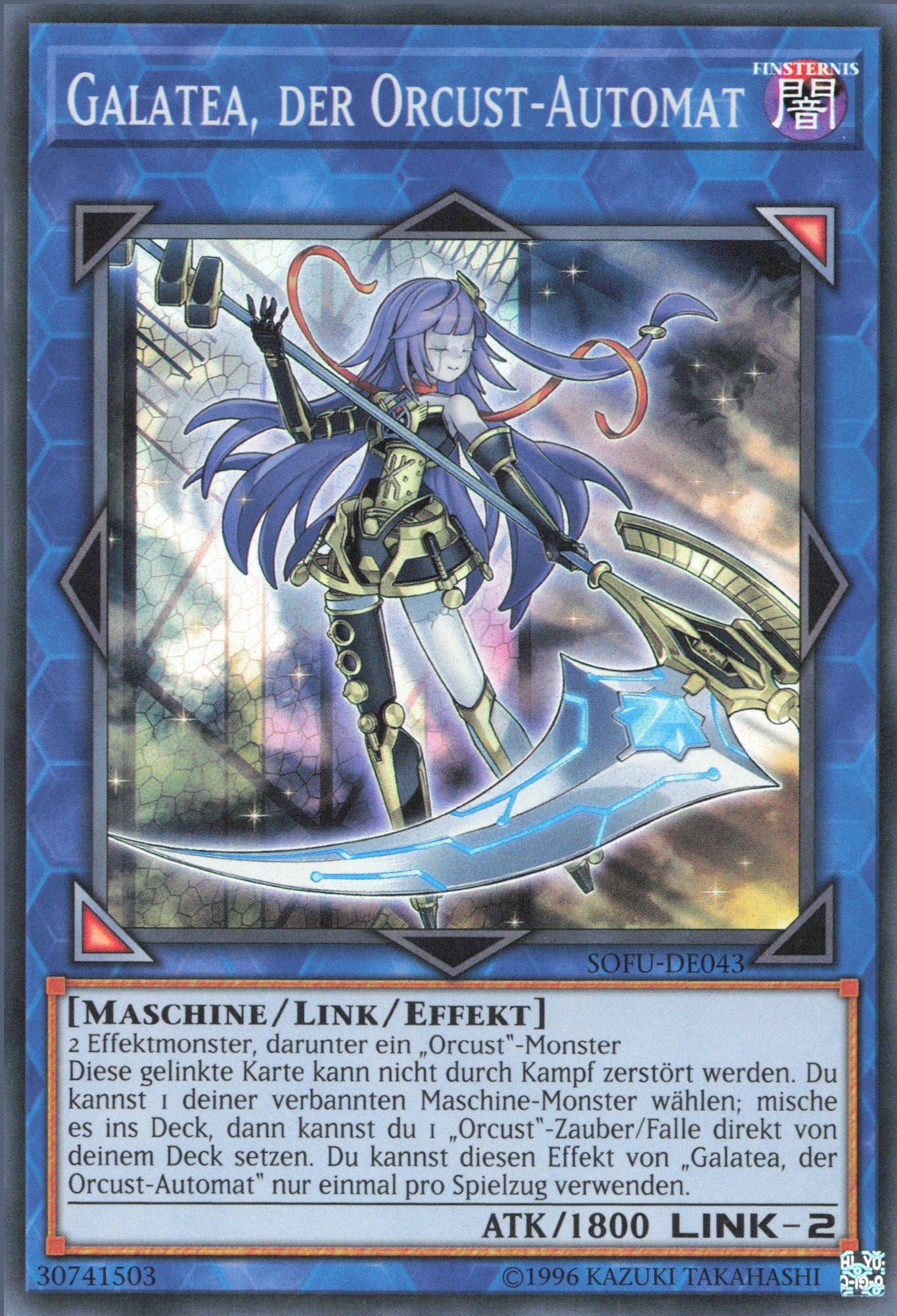 ReCollectibles Sammelkarte YuGiOh Karte Galatea, der OrcustAutomat deutsch, YuGiOh! Karte