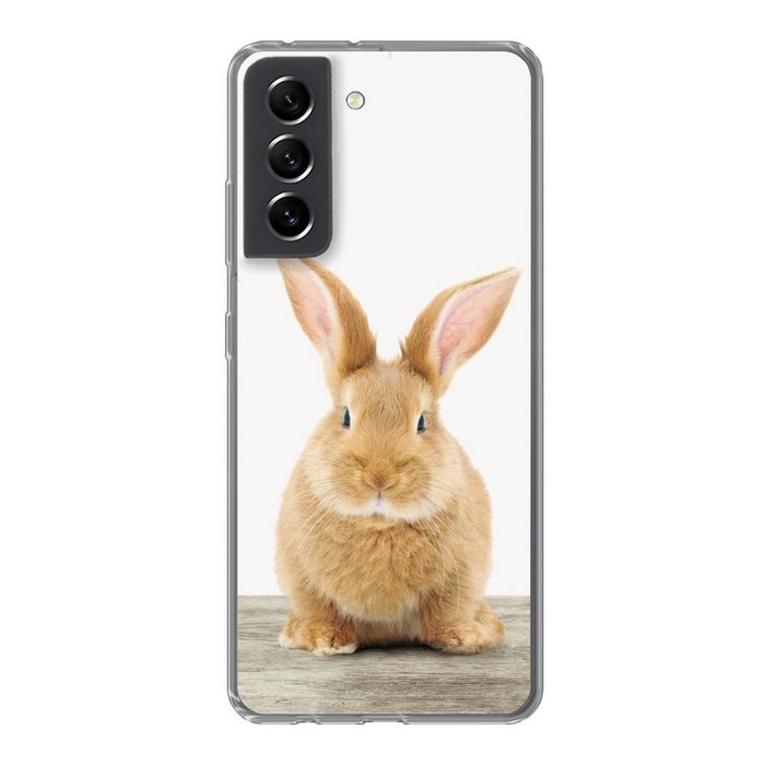 MuchoWow Handyhülle Kaninchen - Babykaninchen - Tiere - Kinder - Mädchen - Jungen Phone Case Handyhülle Samsung Galaxy S21 FE Silikon Schutzhülle