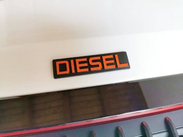 HR Autocomfort Typenschild Auto 3D Relief Schild DIESEL 10 cm Emblem selbstklebend