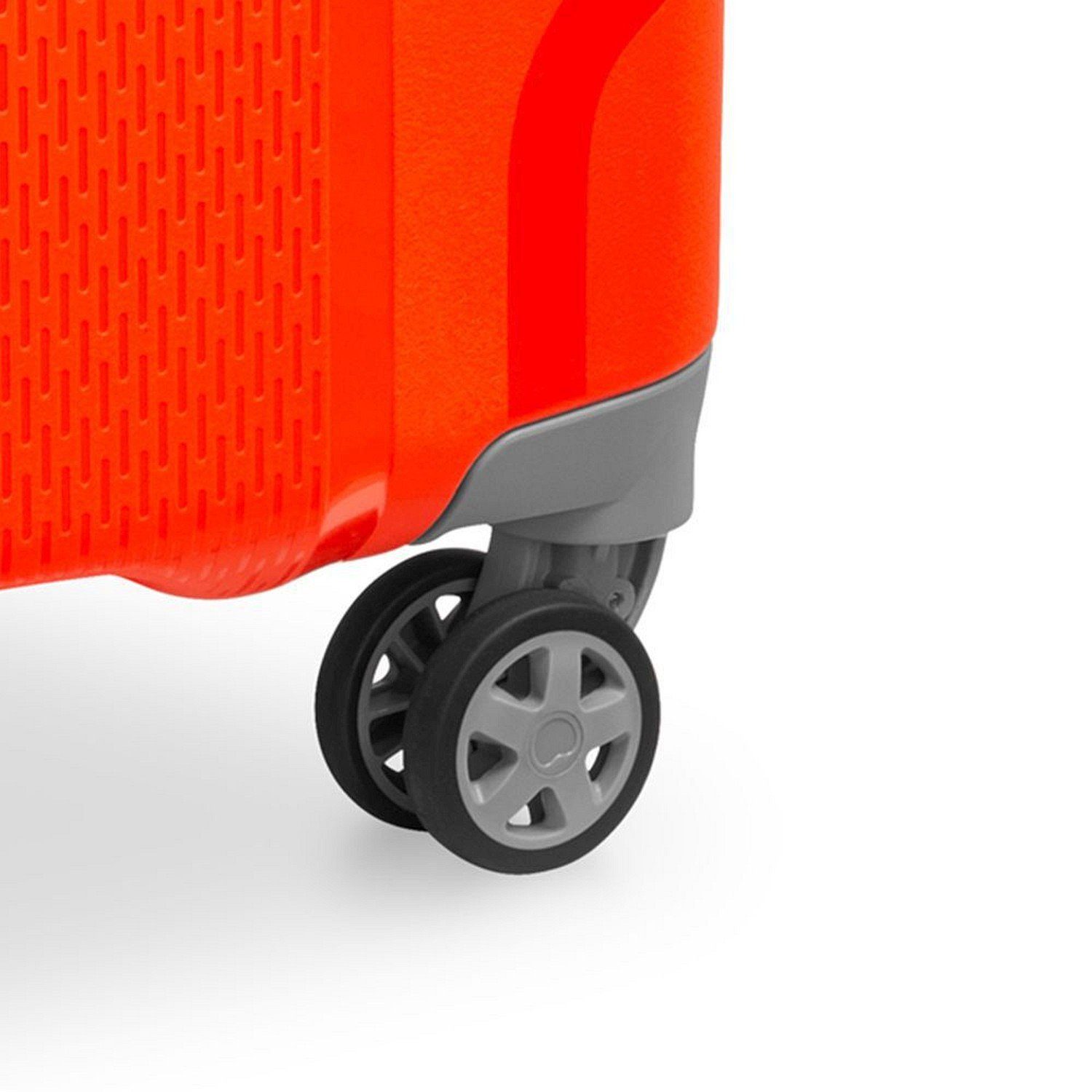 orange/rot Delsey Slim 4-Rollen-Kabinentrolley 4 Rollen Line Trolley 55 Clavel - cm,