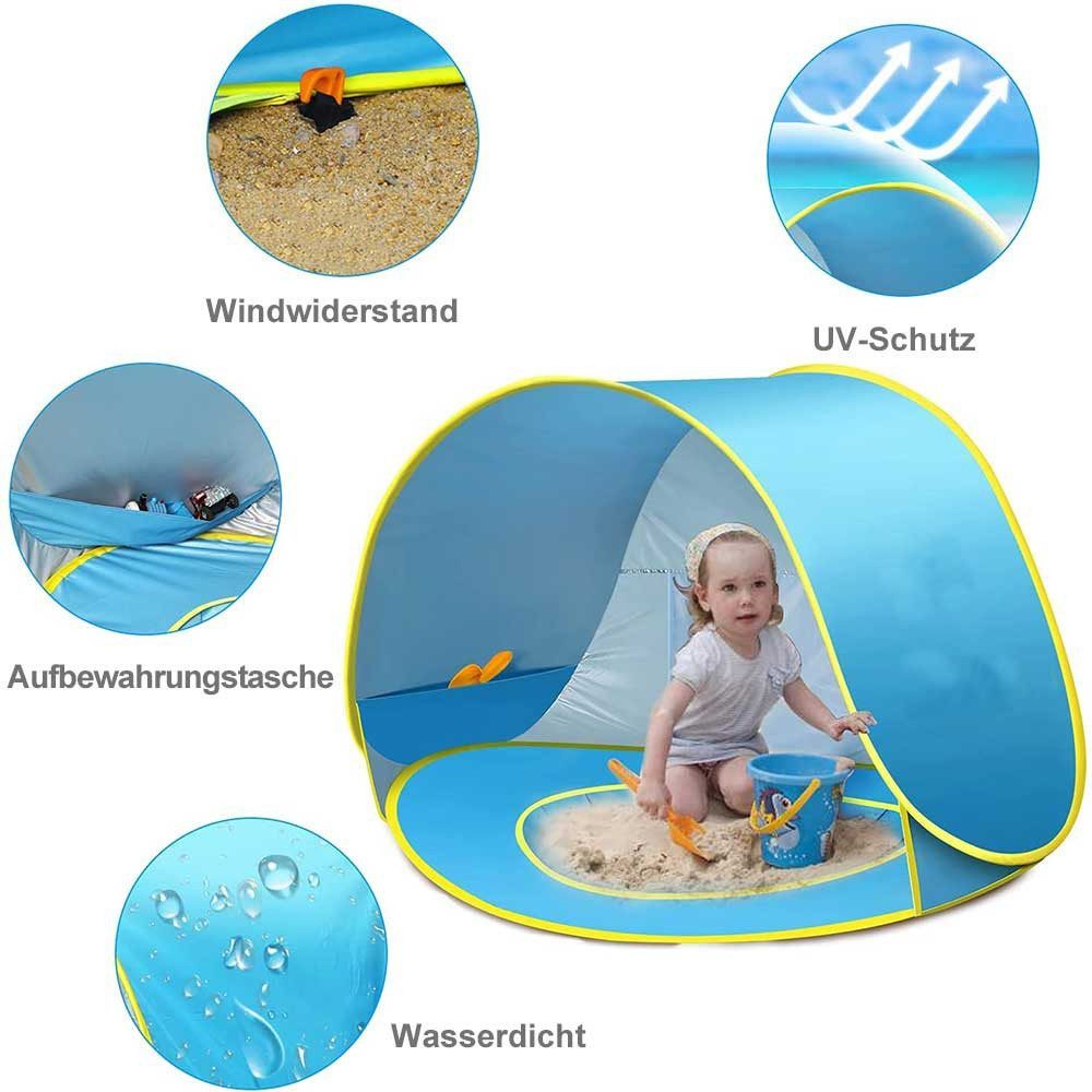 BTTO Strandmuschel Baby Strandmuschel Strandzelt Pop-up Baby Strand Zelt, Sun Shade Shelter für Kleinkinder, Tragbare