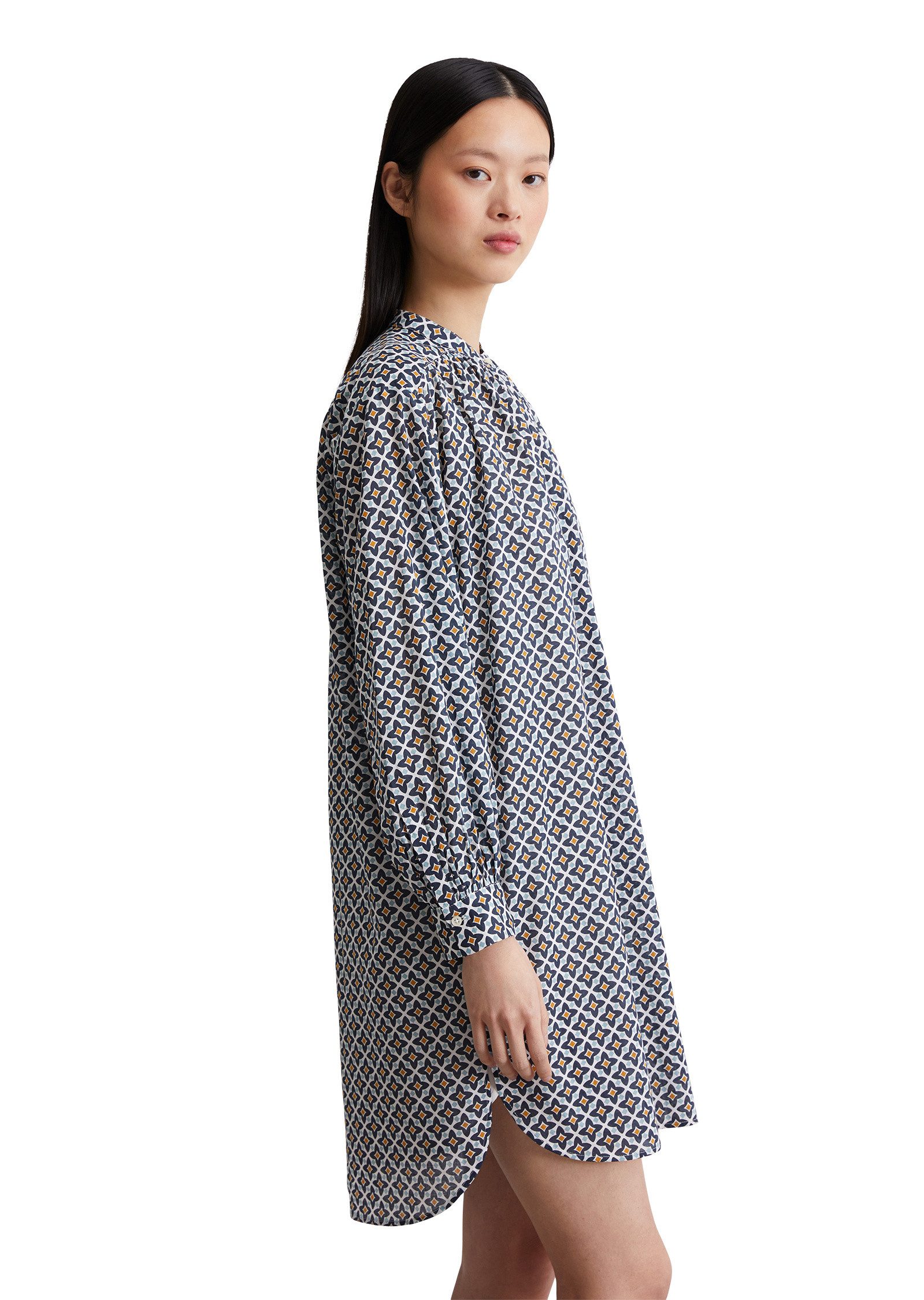 Marc O'Polo Hemdblusenkleid aus leichtem Baumwoll-Voile günstig online kaufen