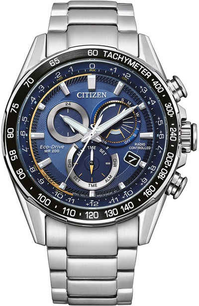 Citizen Funkchronograph CB5914-89L, Armbanduhr, Herrenuhr, Solar, Stoppfunktion