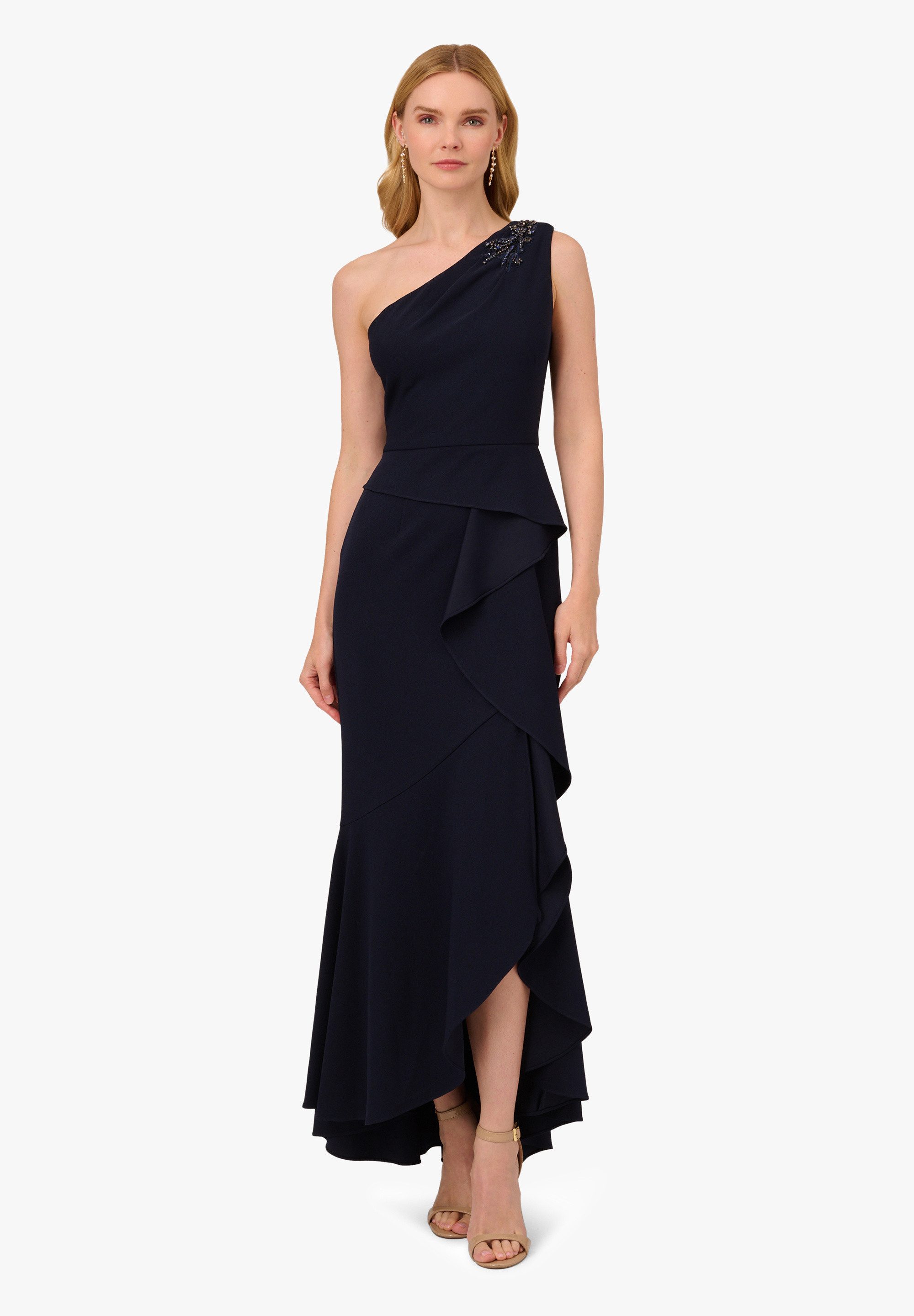 Adrianna Papell Abendkleid Beaded Knit Crepe Gown Tailliert, figurbetont, e günstig online kaufen