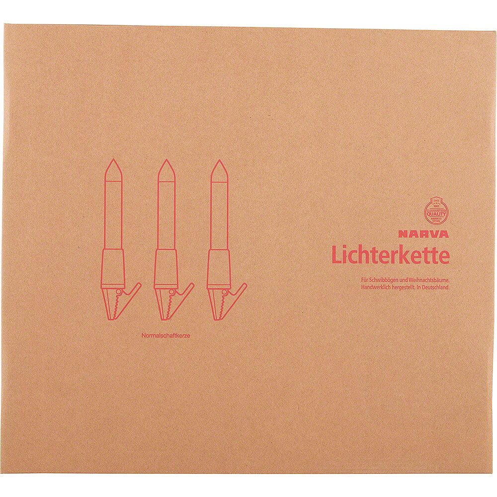 NARVA Schwibbogen NARVA Lichterkette mit 15 Normalschaftkerzen von NARVA Lichterketten