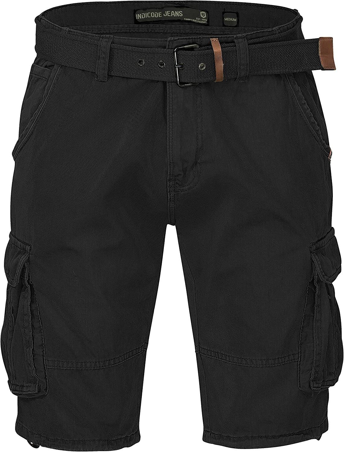 Indicode Cargoshorts Kjeld Herrencargoshorts mit 6 Taschen