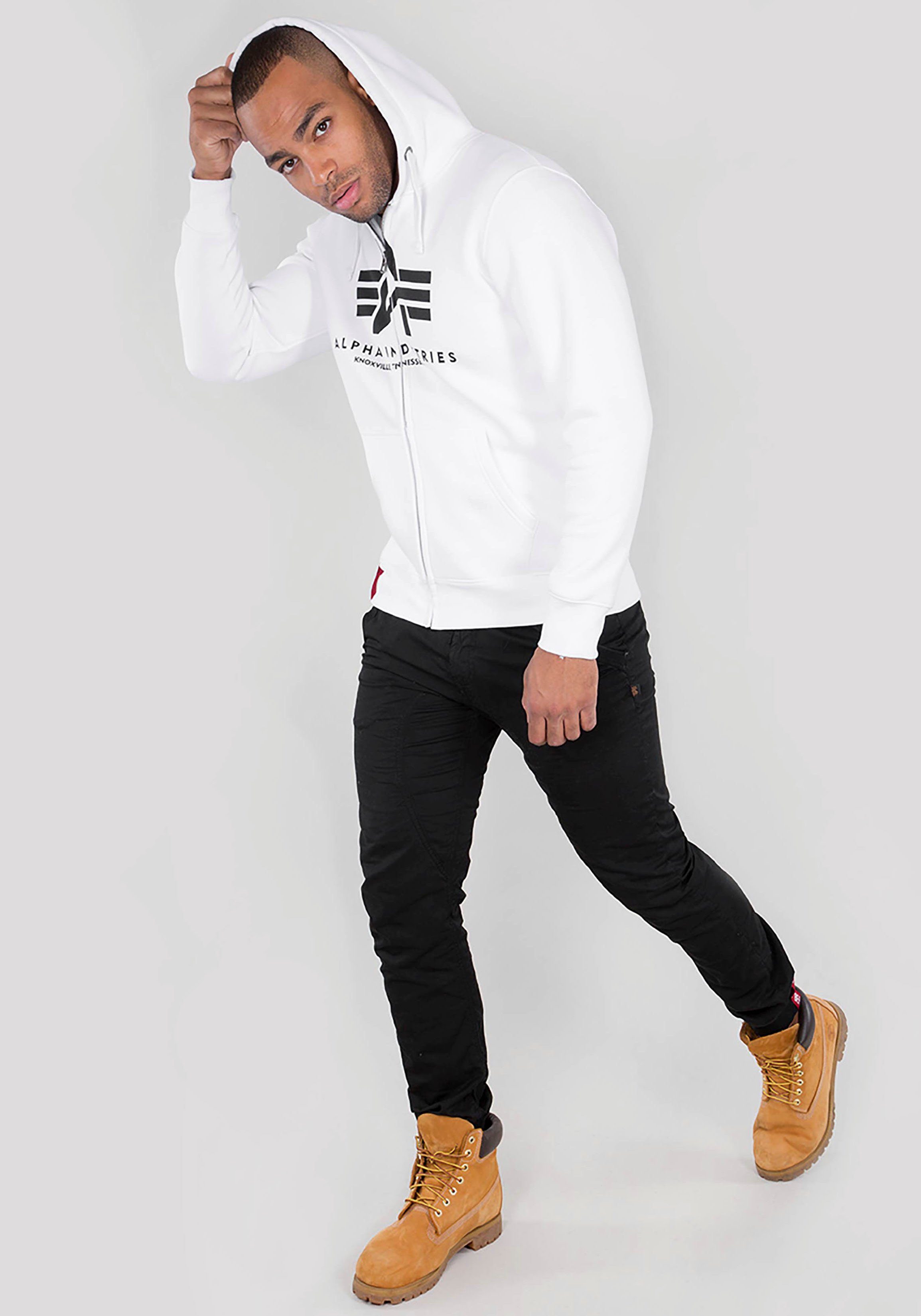 Alpha Industries Kapuzensweatjacke BASIC ZIP HOODY Baumwollmischung, regular fit