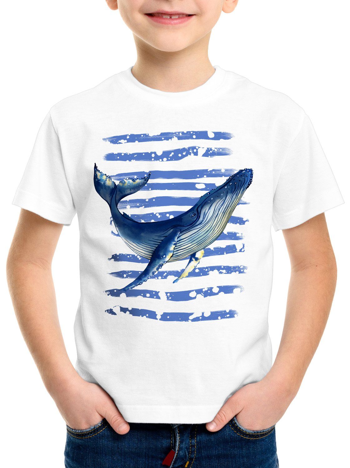 style3 T-Shirt Blauwal meer ozean tauchen