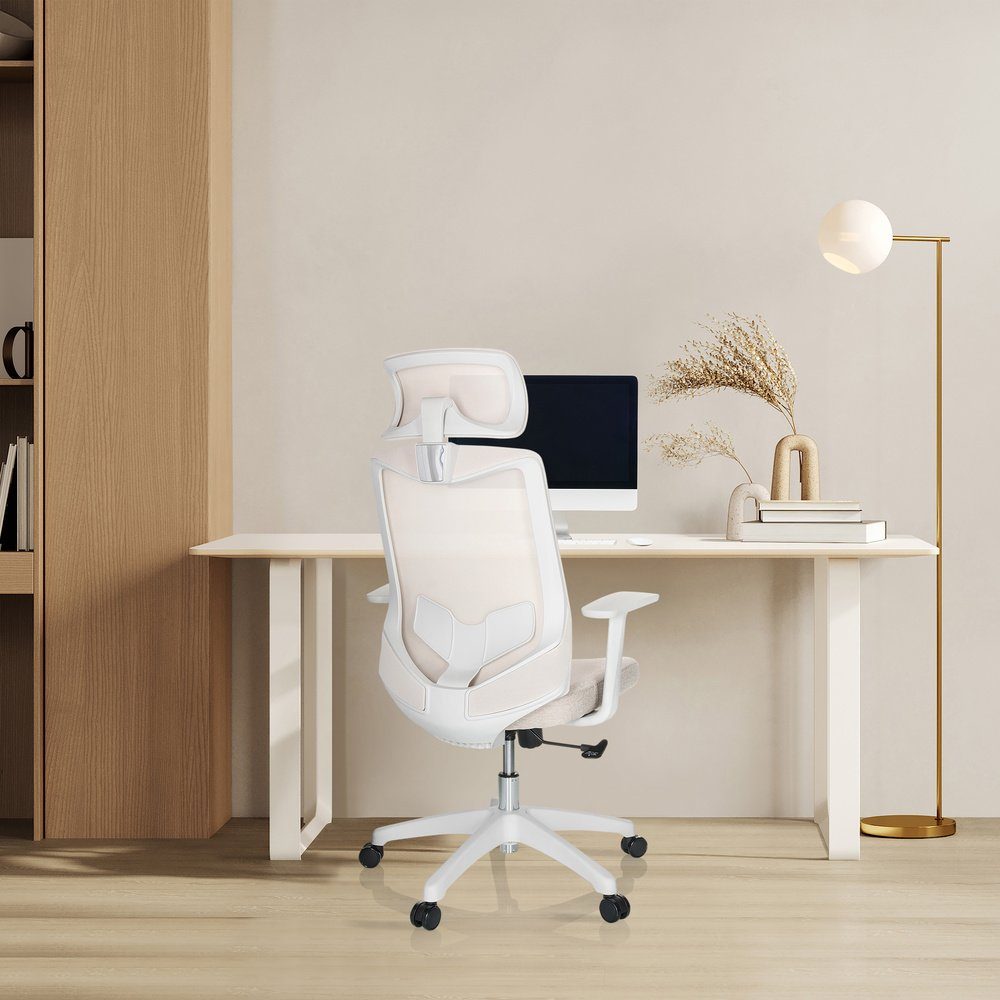ergonomisch Bürostuhl MIKEO Drehstuhl hjh OFFICE Home Schreibtischstuhl (1 St), W Office Stoff/Netzstoff