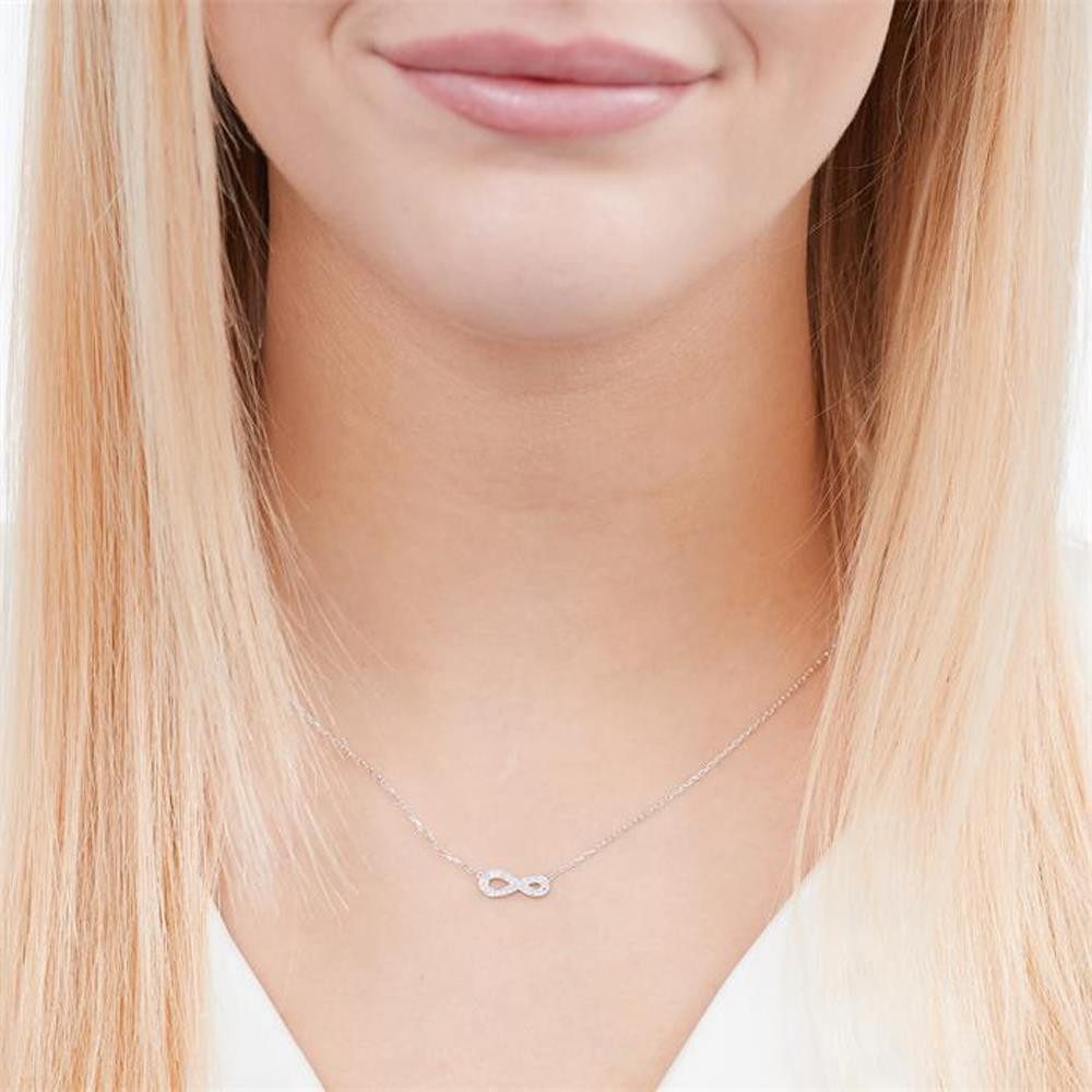 Unique Collier Collier aus 585er Weißgo...