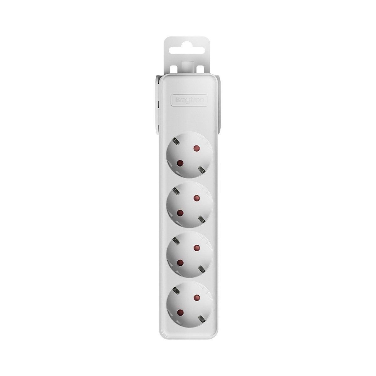 Braytron Mehrfachsteckdose 3-6 Fach mit/ohne Kabel Kindersicherung Steckdosenleiste 4-fach (Kindersicherung), Kindersicherung, Wandhalterung, konfigurierbar, Sc – Bild 3 von 5