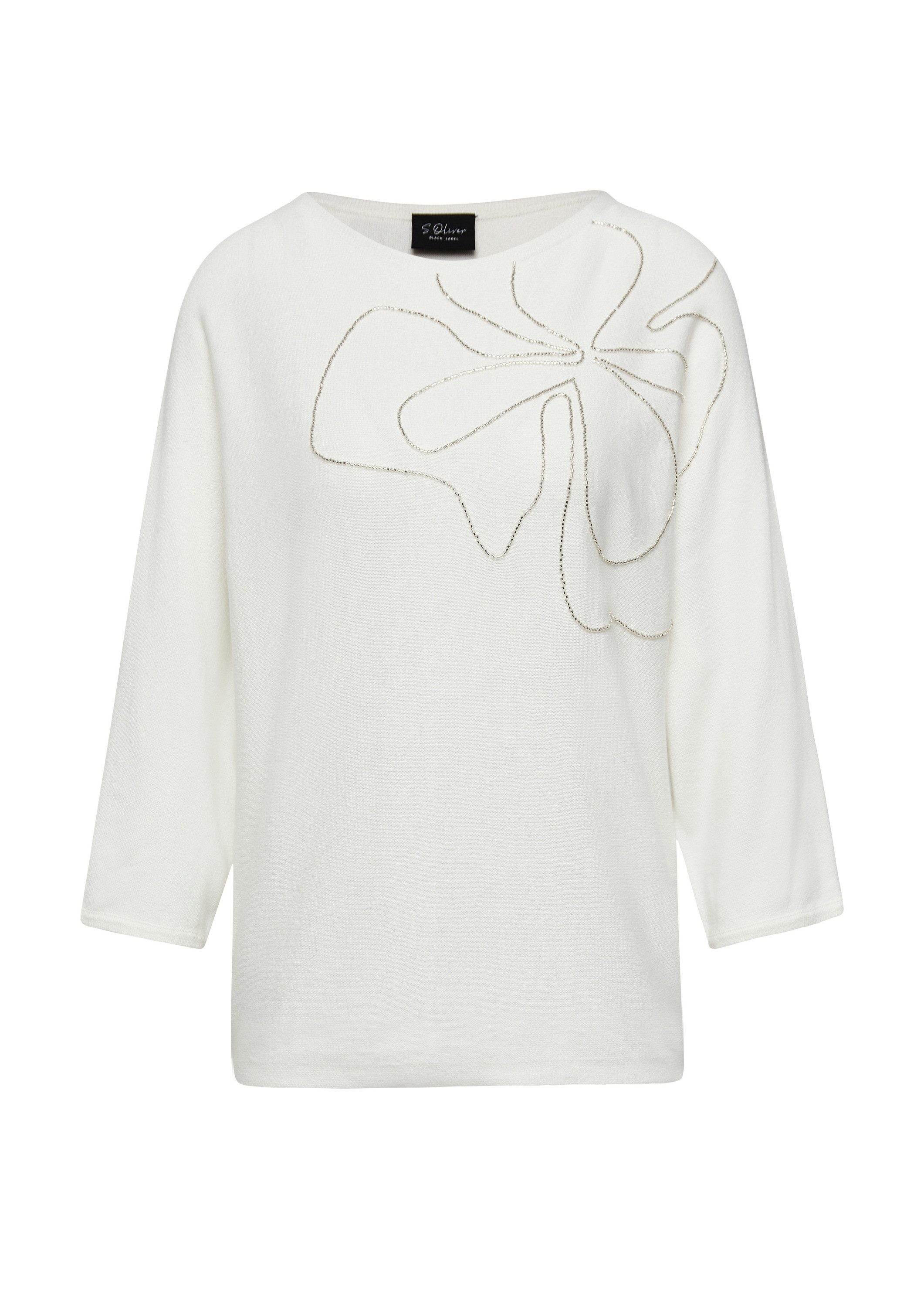 s.Oliver 3/4 Arm-Pullover Strickpullover Strickpullover mit Fledermausärmel günstig online kaufen