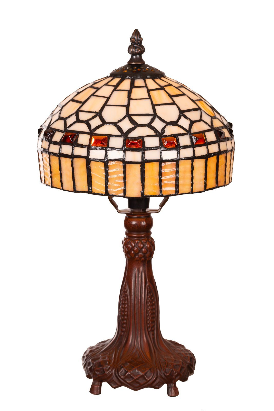 Motiv Stehlampe Dekorationslampe BIRENDY Ti145 Style Tiffany Moaikmotiv Lampe Tischlampe