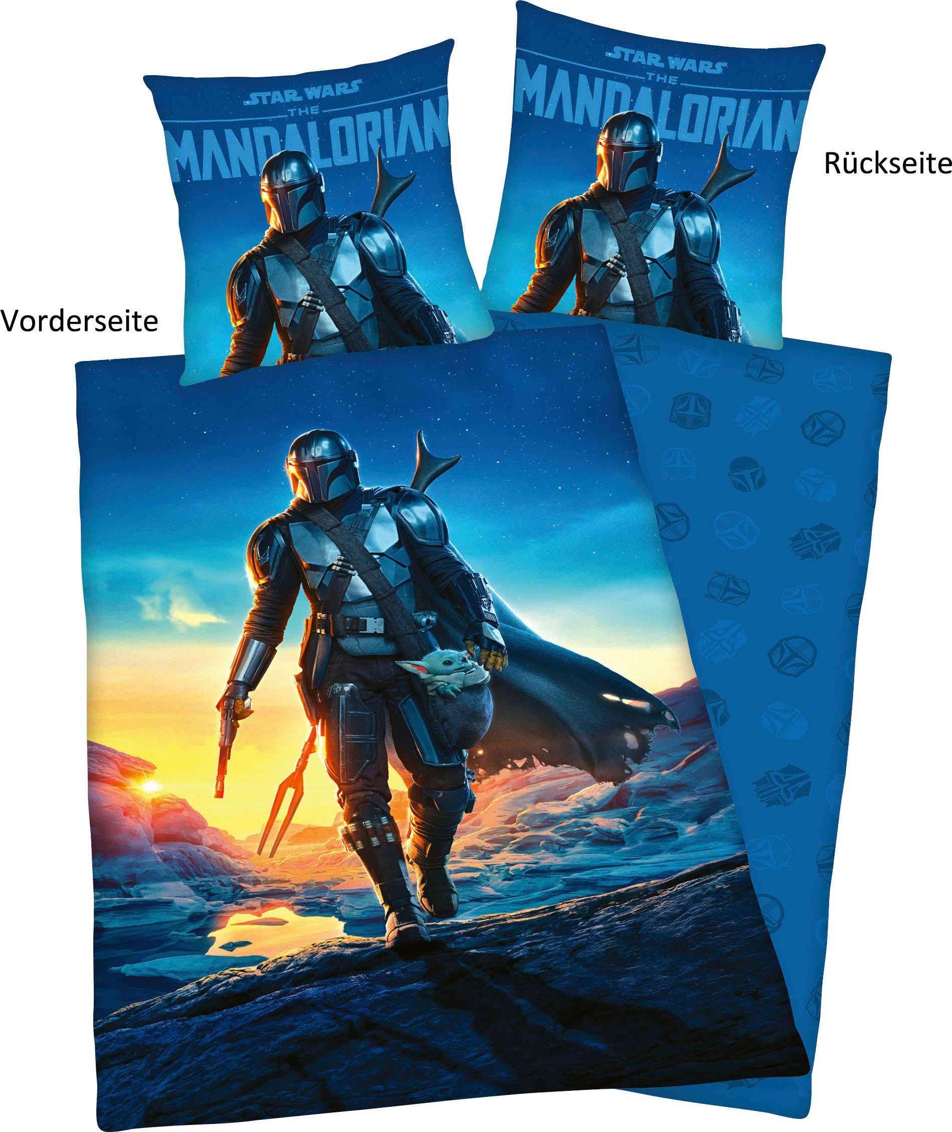 Star Wars Wendebettwäsche Star Wars, Renforcé, mit tollem Motiv, The Mandalorian