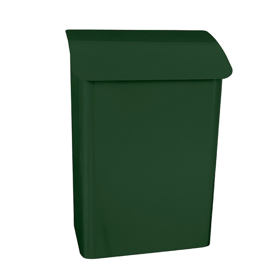 PROREGAL® Wandbriefkasten Wandbriefkasten Lugon aus verzinktem Stahl, Namensschild, Anthrazit