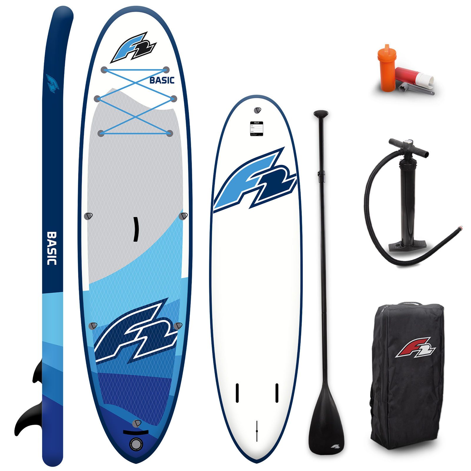 F2 SUP-Board F2 SUP Stand Up Paddle Board Basic 10'6'' Blau 2024, Stand up paddle board