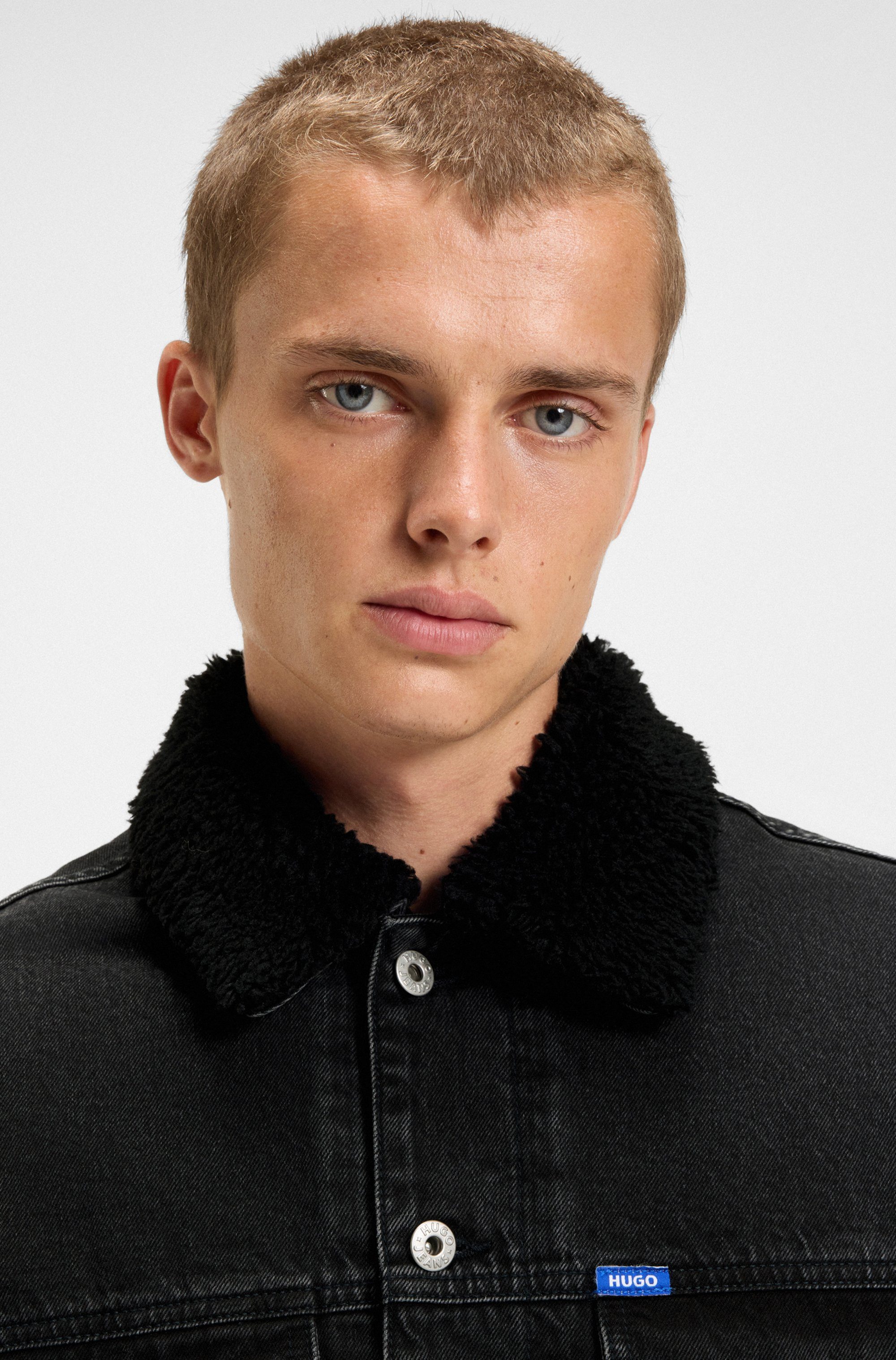 HUGO Blue Jeansjacke Dex warm gefüttert, regular fit, stone washed günstig online kaufen