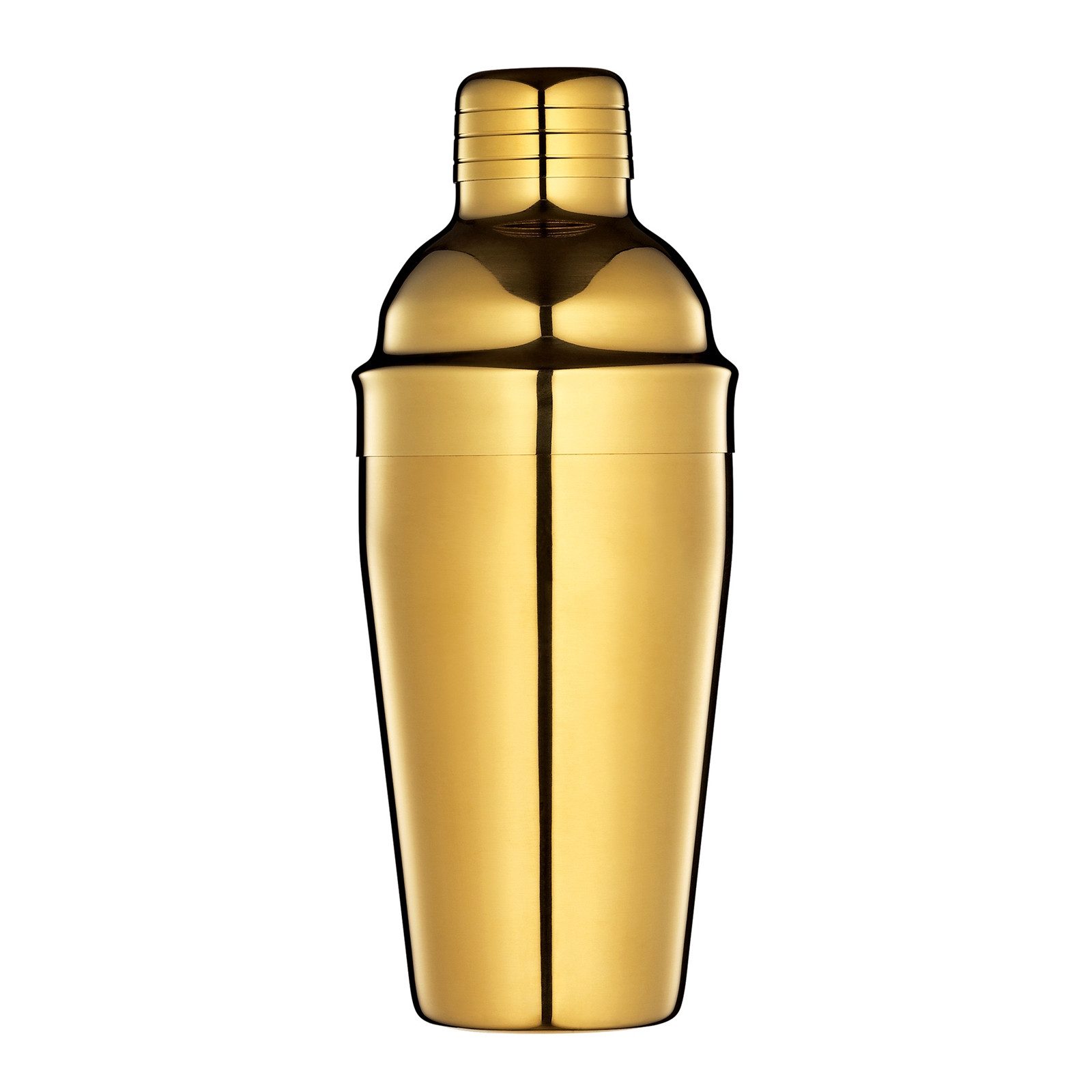 Cilio Cocktail Shaker Bar-Set 5-teilig GOLDEN MULE, Edelstahl, (Set, 5-tlg., je 1x Cocktailshaker, Cocktaillöffel, Barmaß, Barsieb und Eiszange), Shaker Cocktaillöffel Barmaß Barsieb Eiszange