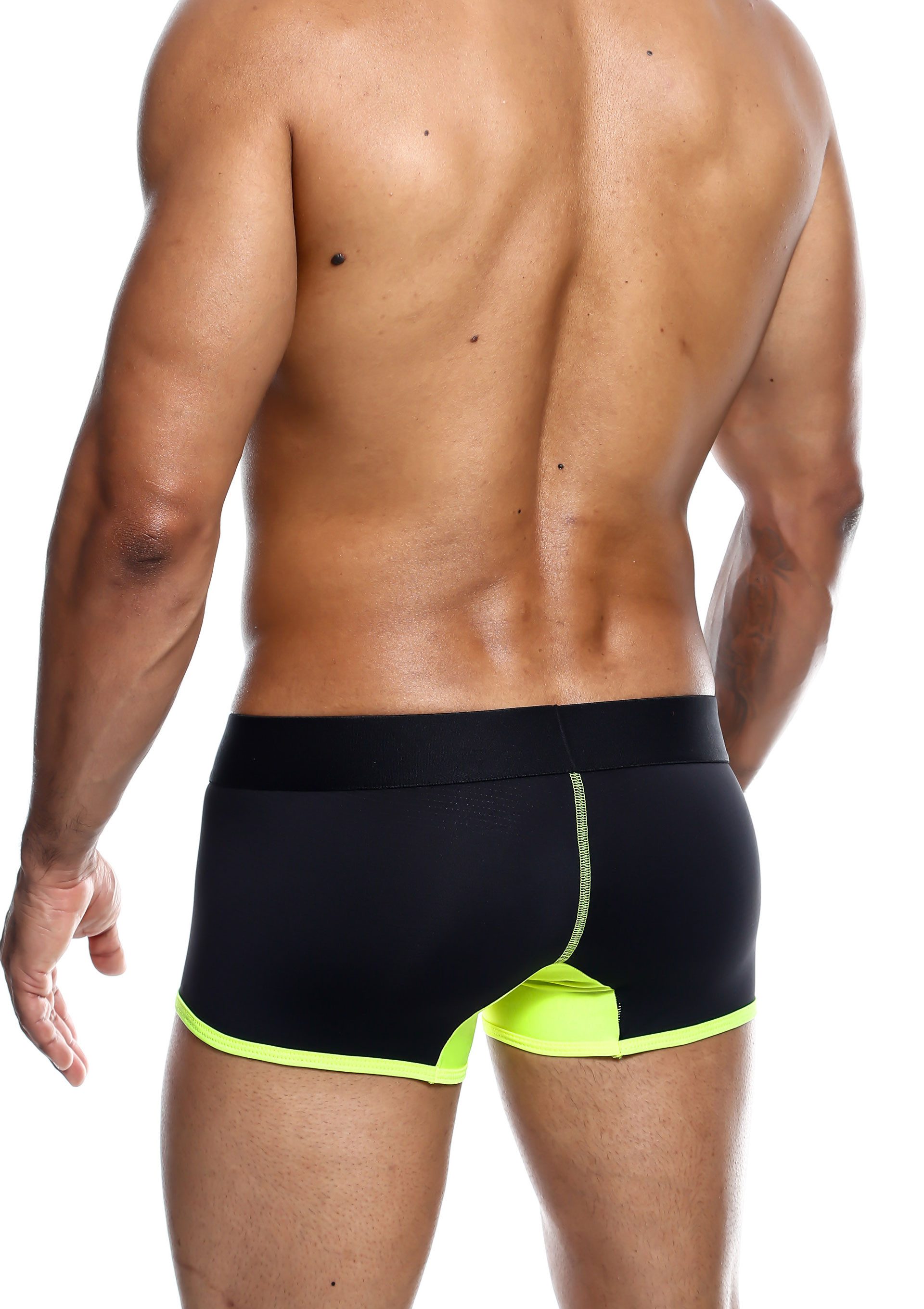 MaleBasics Боксерские мужские трусы, боксерки MaleBasics Neon Trunk Yellow S - XL