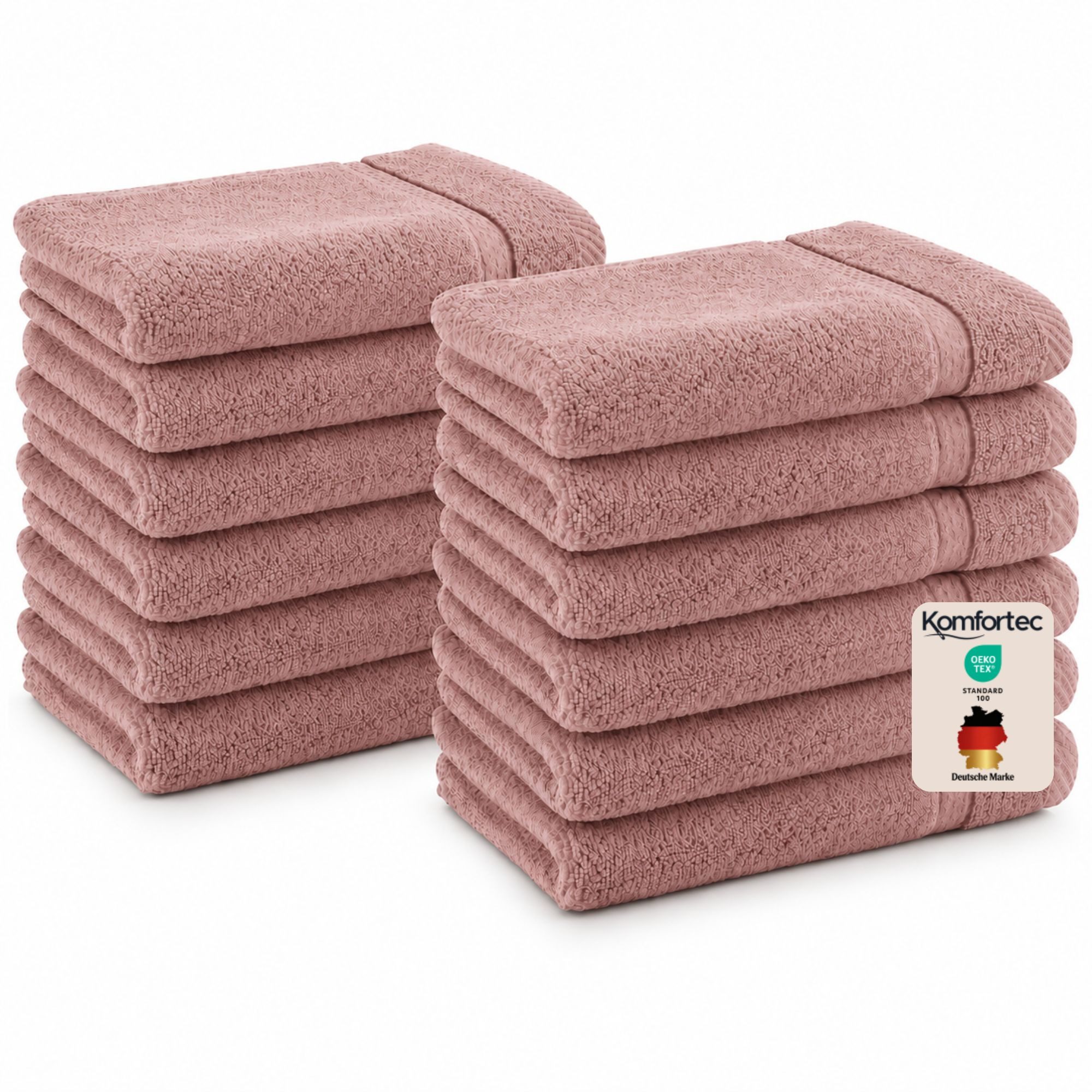 Komfortec Gästehandtücher Set aus 100% Baumwolle, (12-St)