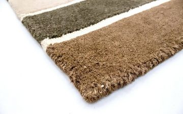 Wollteppich Gabbeh Teppich handgetuftet mehrfarbig, morgenland, rechteckig, Höhe: 15 mm, Kurzflor