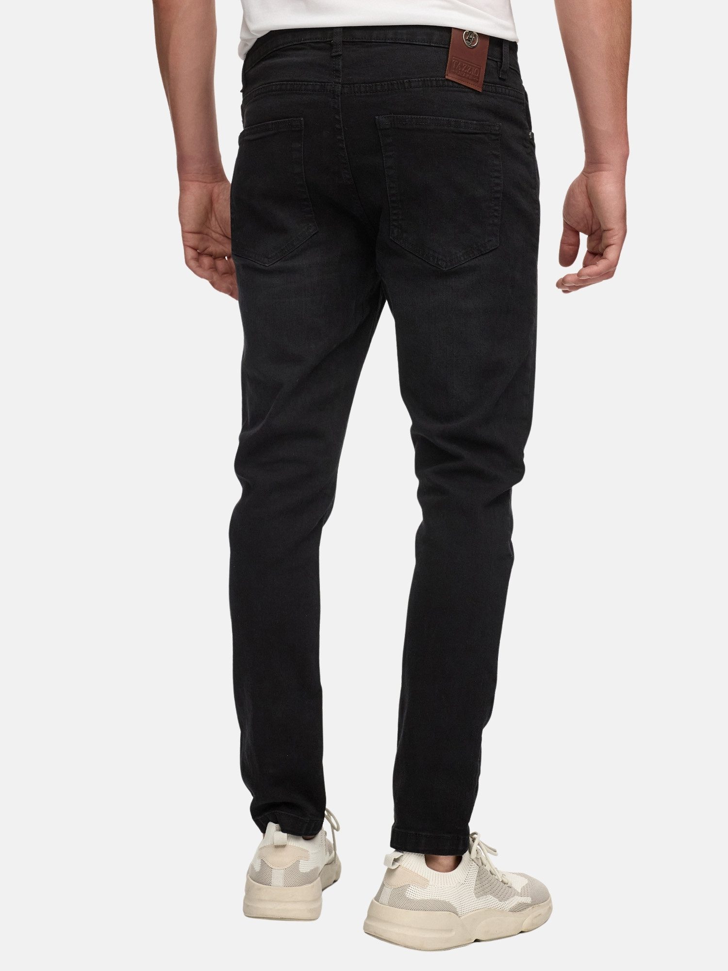 Tazzio Slim-fit-Jeans Denim A109 Stretch mit Elasthan - dezenten Destroyed-Details – Bild 3 von 5
