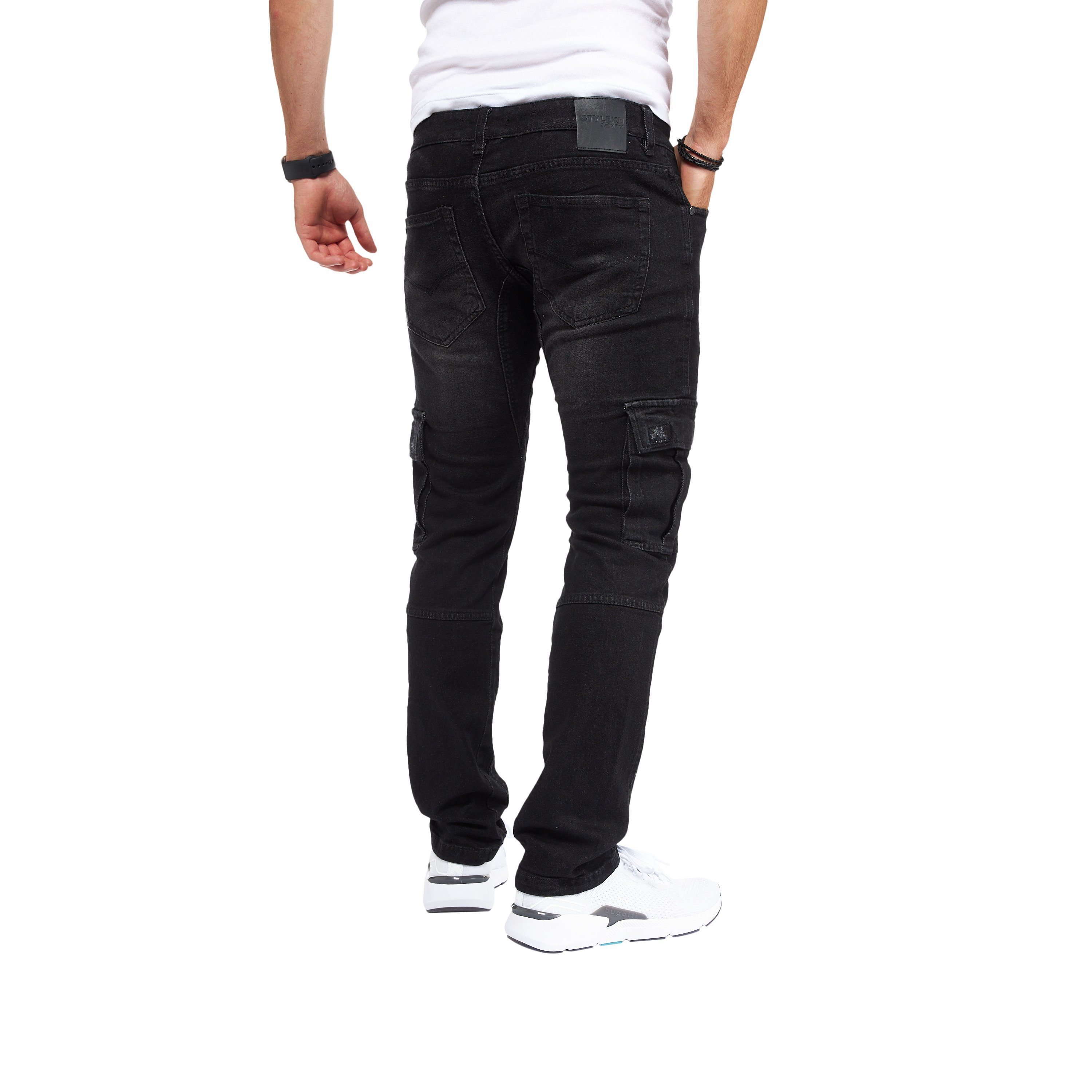 Styleko Cargohose 8003 Cargo Jeans Herren Cargohose für Herren Jeans Cargohose Herren
