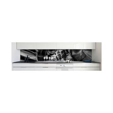 DRUCK-EXPERT Küchenrückwand Küchenrückwand Canyon Grau Hart-PVC 0,4 mm selbstklebend