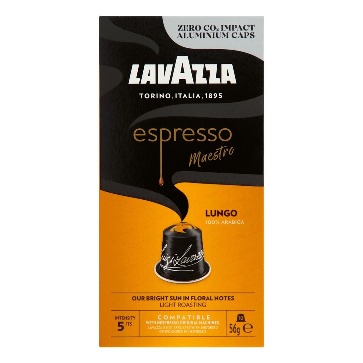 Lavazza Kaffee espresso Maestro LUNGO, 10 Kapseln