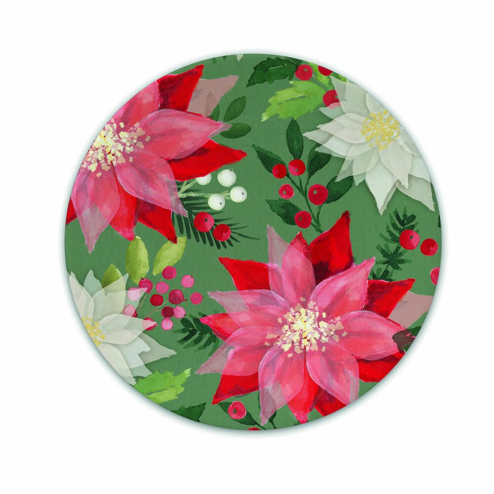 PPD Teller Merry Poinsettia Plate, Ø 15.5 cm