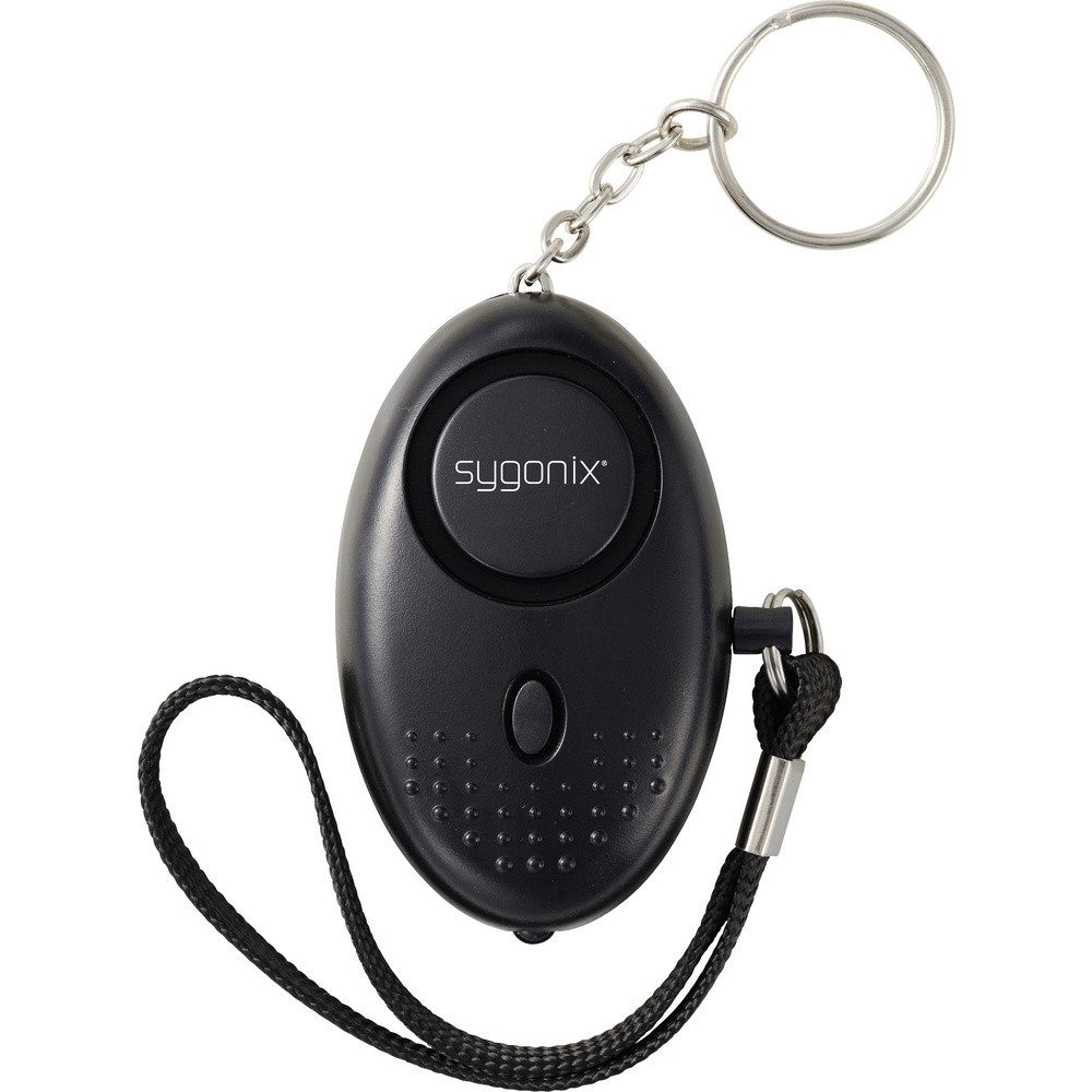 Sygonix Sygonix Taschenalarm Schwarz mit LED 130 dB SY-7187886 Alarmanlage