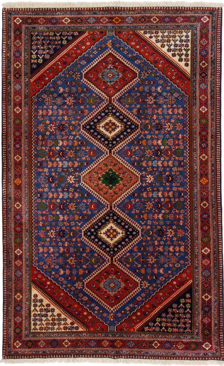Orientteppich Yalameh Aliabad 154x251 Handgeknüpfter Orientteppich / Perserteppich, Nain Trading, rechteckig, Höhe: 12 mm