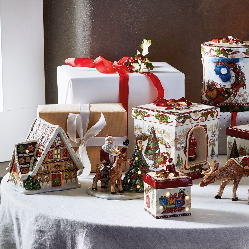 Villeroy & Boch Dekofigur Christmas Toys Lebkuchenhaus mit Spieluhr (1 St)