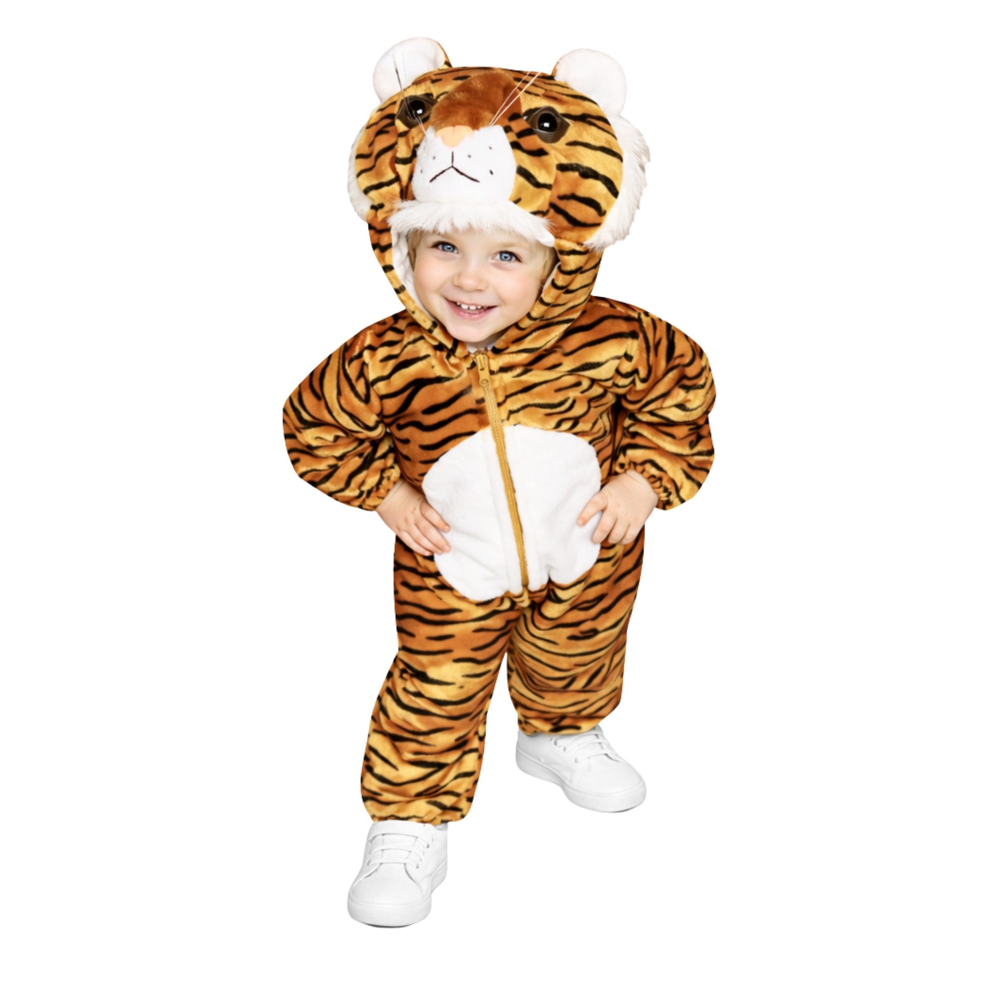 Seruna Kostüm Tiger-Kostüm, F14, Kind-er, Fasching Karneval Fasnacht - Größe: 80-86