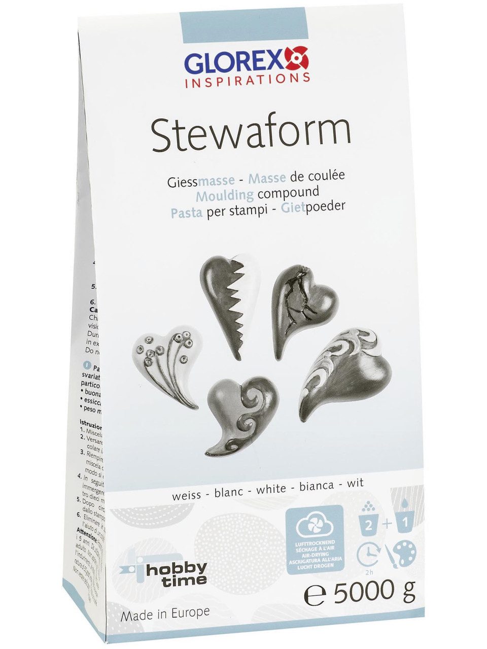 Glorex Bastelnaturmaterial Glorex Stewaform Giessmasse 5 kg