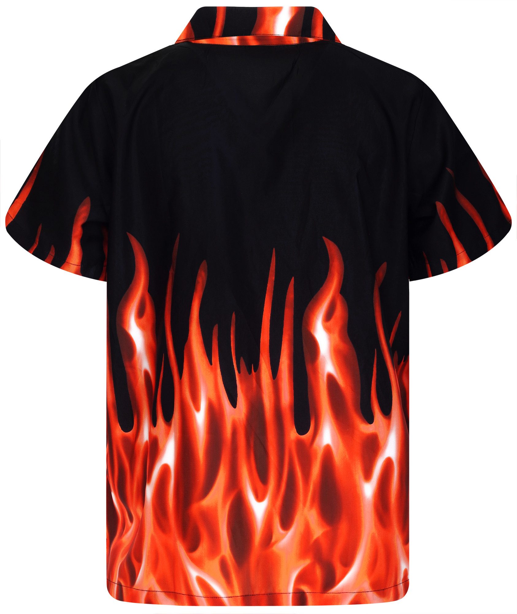 King Kameha Hawaiihemd Flames Funky Hawaii-Hemd Kurzarm Front-Tasche Stylis günstig online kaufen