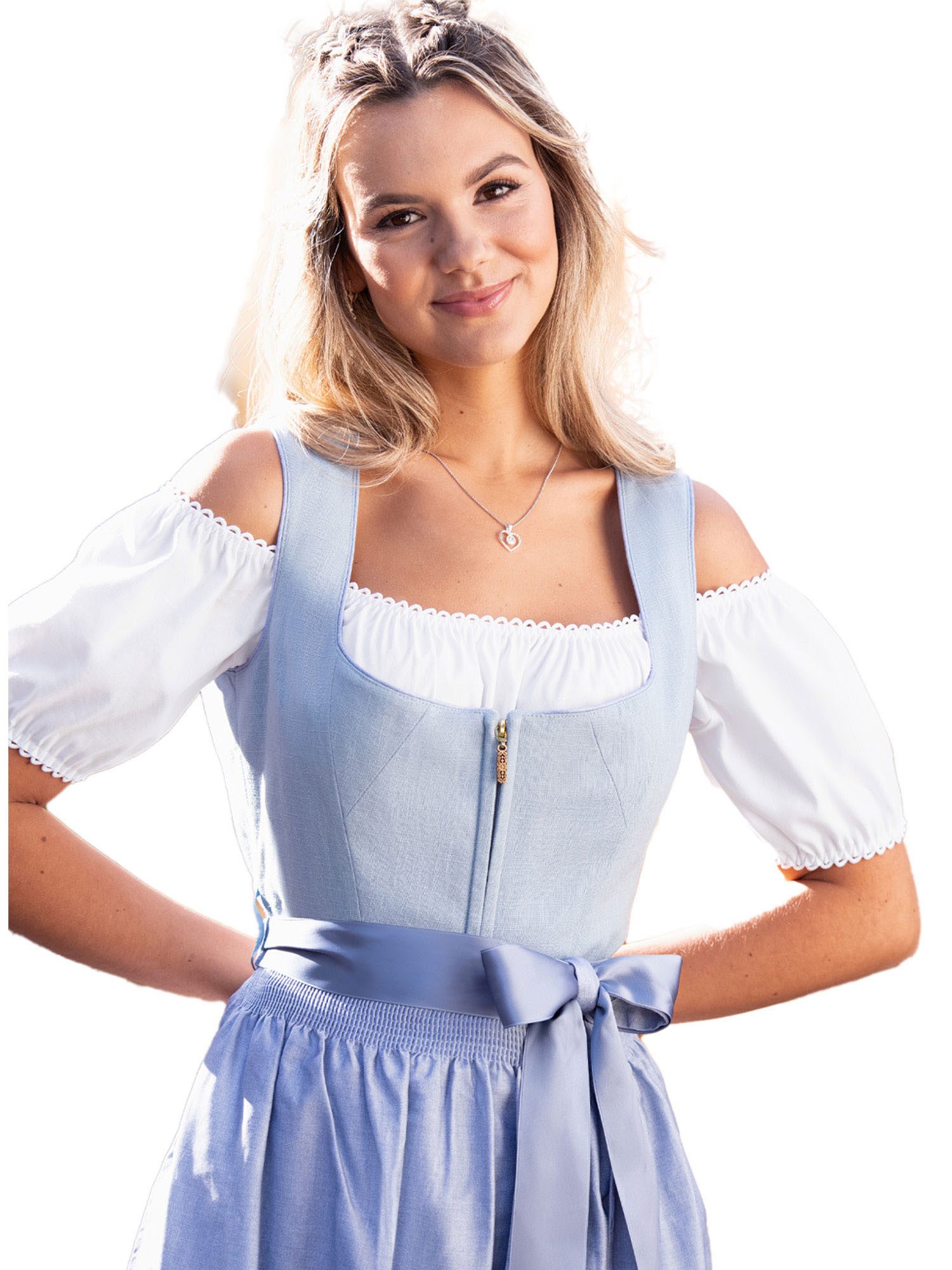 Nina Von C. Dirndlbluse Dirndl-Bluse Schulterfrei Carmen (Stück, 1-tlg)