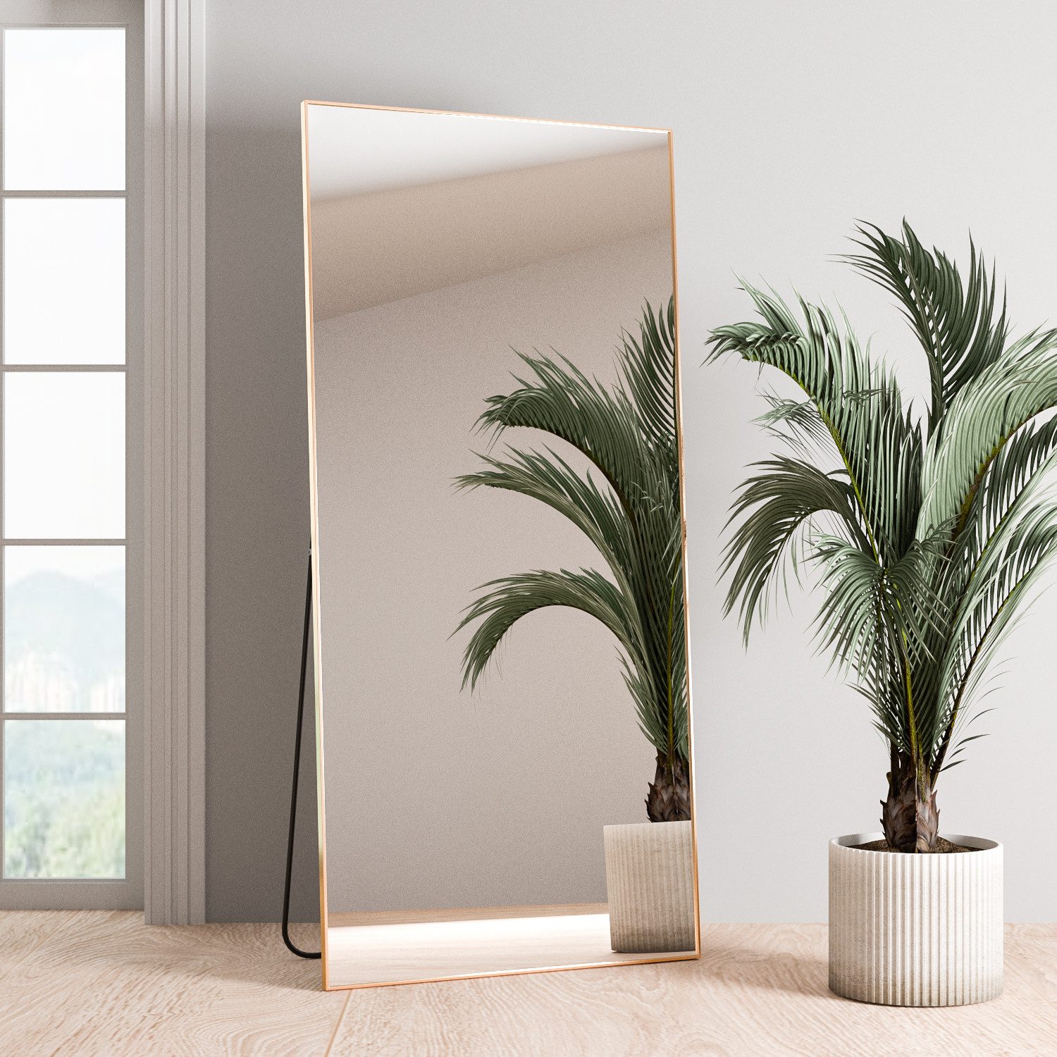 Elemango Ganzkörperspiegel 165x60cm, stehender Spiegel, großer günstig online kaufen