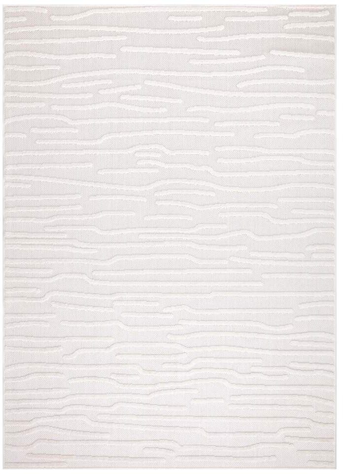 Carpet City Teppich In-& Outdoorteppich Santorini 450, 3D-Effekt, Gestreift, rechteckig, Höhe: 5 mm, Wetterfest & UV-beständig für Terrasse, Balkon, Küche, Flur