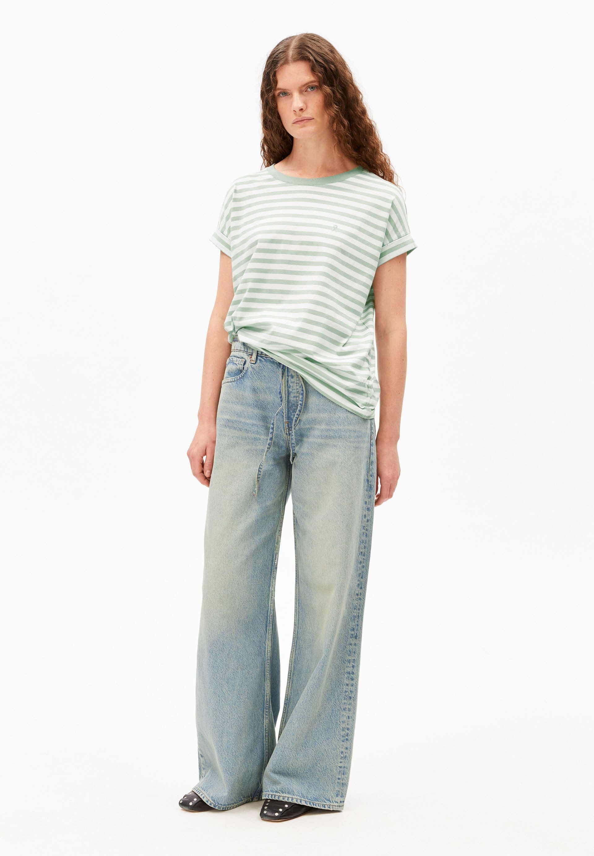 Armedangels T-Shirt IDAARA STRIPES T-Shirt aus Bio-Baumwolle Loose Fit