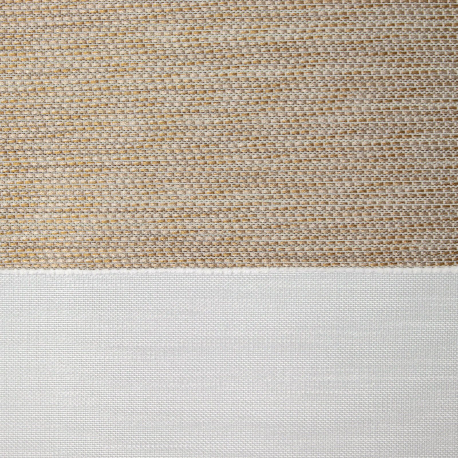 Clever-Kauf-24 Scheibengardine 4-teiliges Mini-Flächenvorhang-Set in beige weiß 2291-13, Stangendurchzug, halbtransparent, Store