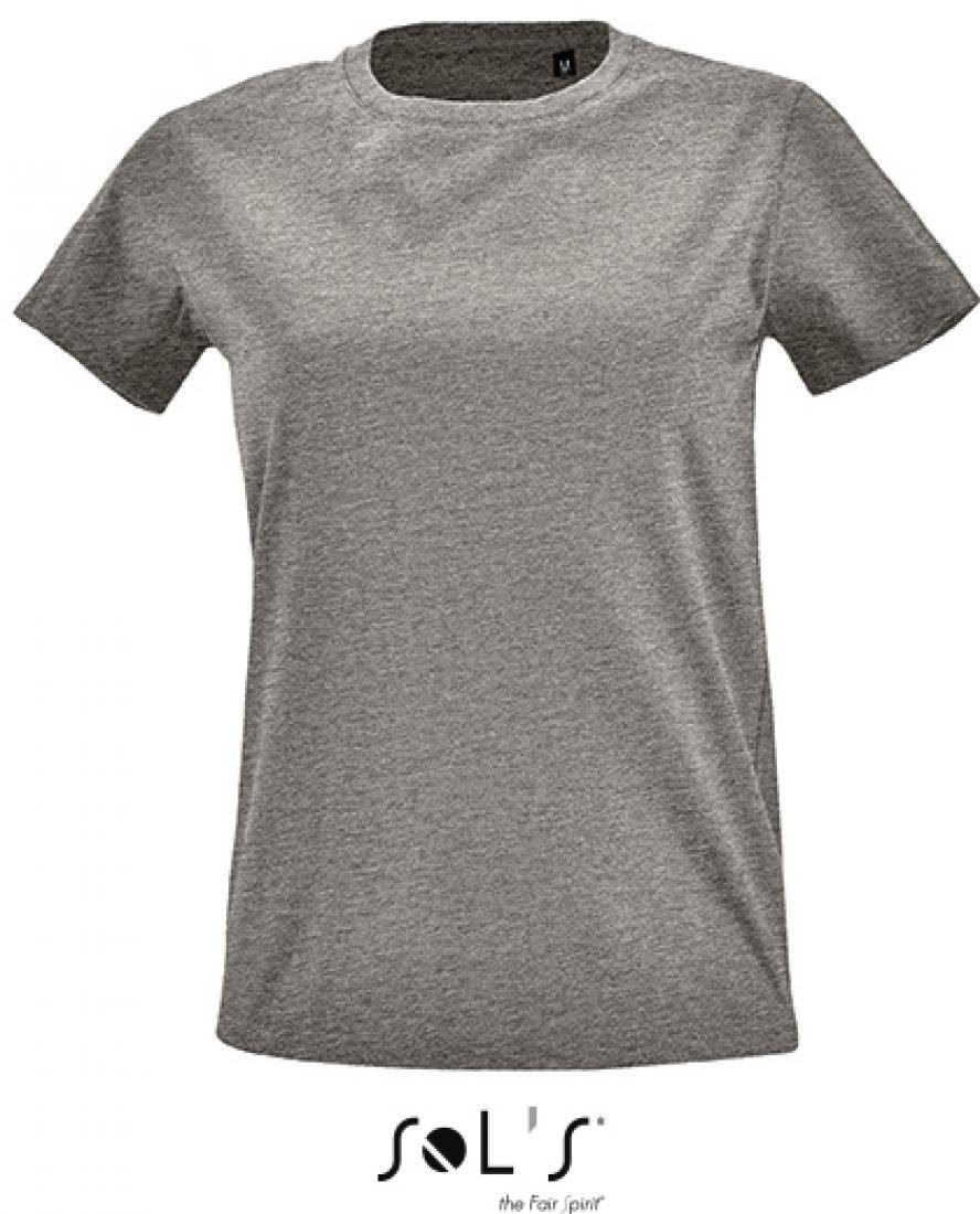 SOLS Rundhalsshirt Damen Round Neck Fitted T-Shirt Imperial