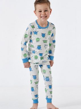 Schiesser Pyjama lang - Natural Love Organic Cotton (2 tlg) schlafanzug schlafmode bequem
