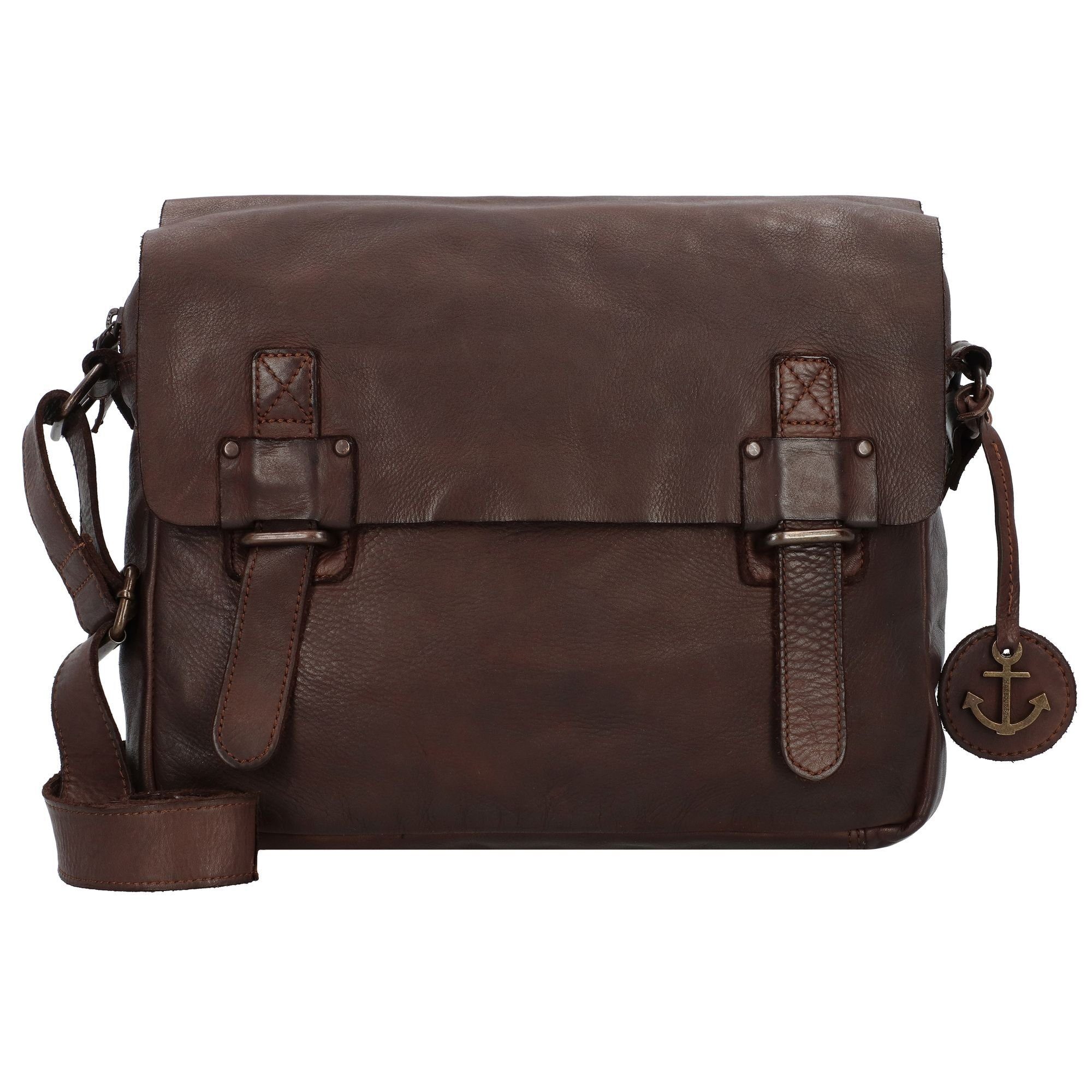 Cool brown Leder chocolate 2nd Umhängetasche HARBOUR Casual,