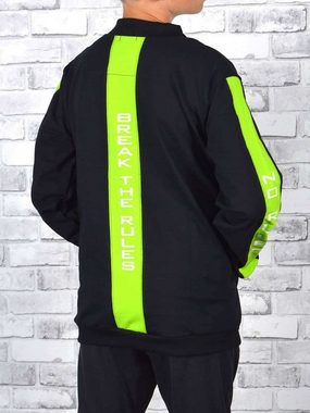 BEZLIT Kapuzensweatjacke Jungen Sweatshirt mit Rücken Print (1-tlg) Schriftzug am Rücken und Ärmeln