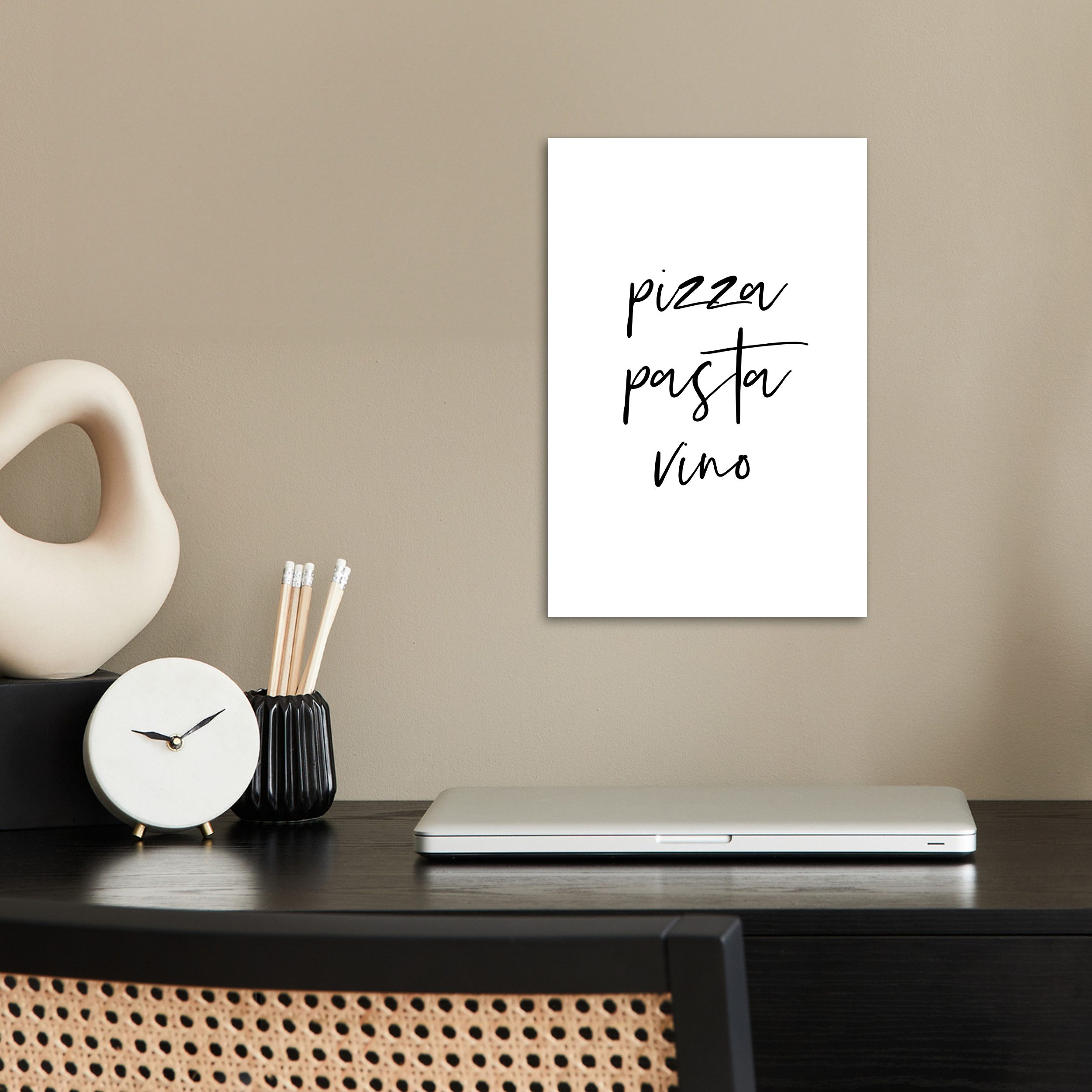 MuchoWow Poster Zitat - Pizza, Pasta, günstig online kaufen